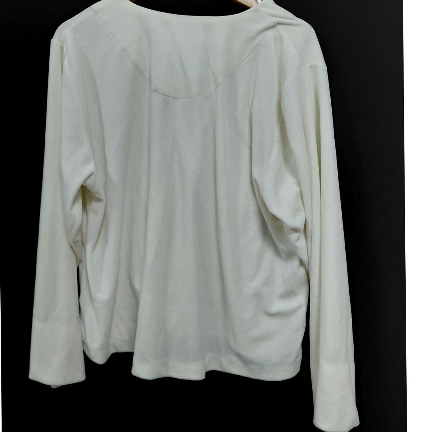 Vintage Oscar de la Renta Pink Label Cardigan White Knit Embroidered Women Size 3XS Regular Long Sleeve Crew Neck Vintage: No Size XXS / US 00 / IT 34 - 2 Thumbnail