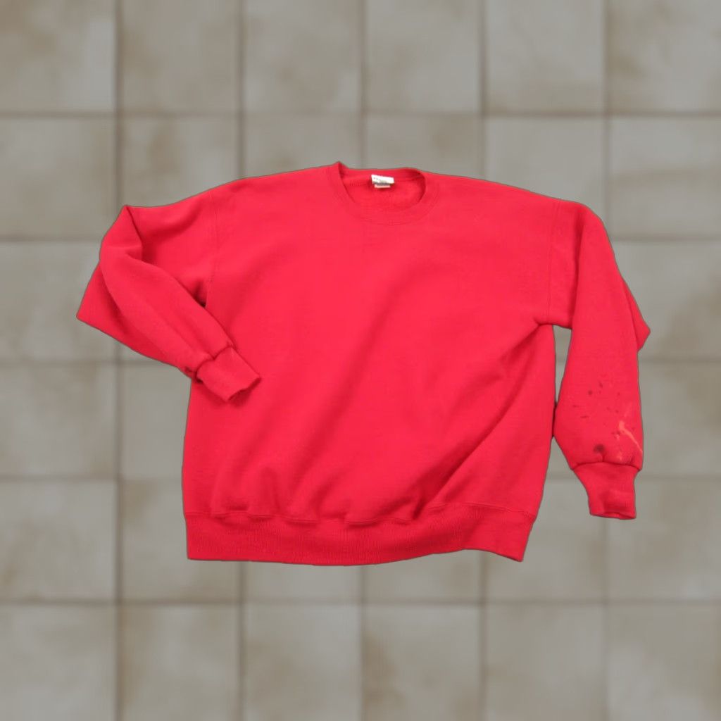 Lee VINTAGE Lee Sturdy Sweatshirt Sweatshirt Mens M Red Heavyweight 90s Classic Pullover Crew Neck All Seasons Size US M / EU 48-50 / 2 - 1 Thumbnail