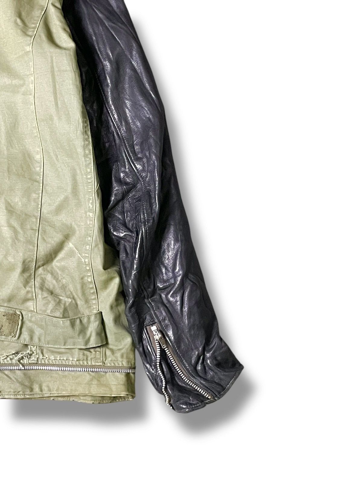 Jun Takahashi Rare Undercover Sleeve Leather Army Jacket (55) Size US S / EU 44-46 / 1 - 9 Thumbnail