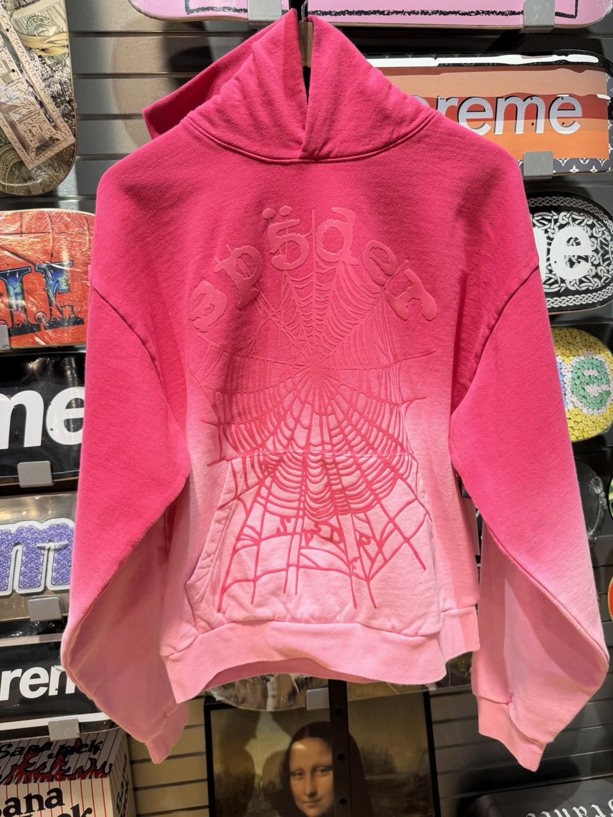 Sp5der Sp5der Pink Pullover Gel Hoodie Size Medium 2026 Size US M / EU 48-50 / 2 - 1 Thumbnail