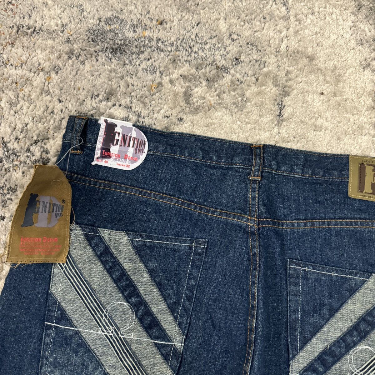 JNCO × Japanese Brand × Vintage Vintage Y2K Ignition baggy wide leg Southpole wash jeans Size US 40 / EU 56 - 4 Thumbnail