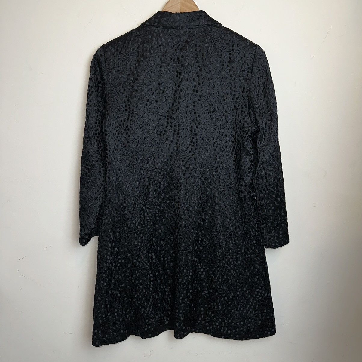 Eileen Fisher Eileen Fisher Silk Jacket Womens Med Black Polka Dot Long Size M / US 6-8 / IT 42-44 - 6 Thumbnail