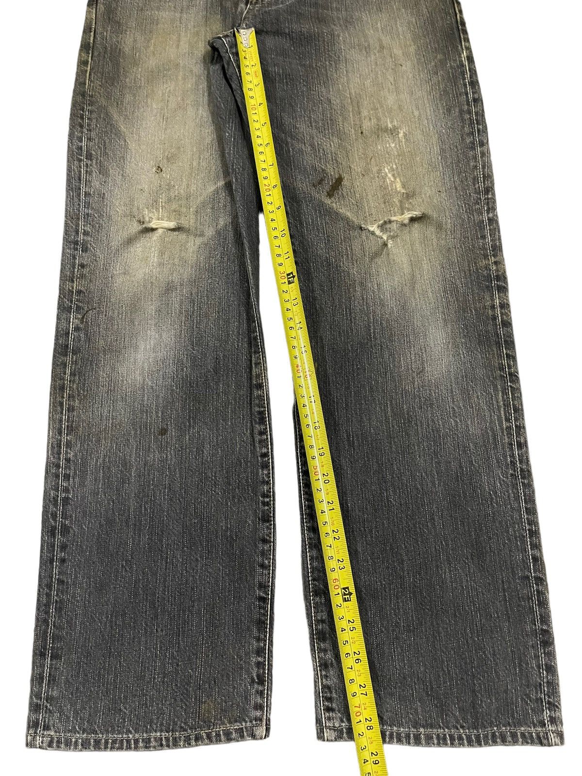 Edwin Vintage Edwin 503 Blue Wash Style Distress Jeans Size US 32 / EU 48 - 13 Thumbnail