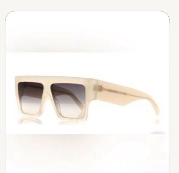 Celine Celine Oversized Cream Sunglasses Size ONE SIZE - 1 Thumbnail