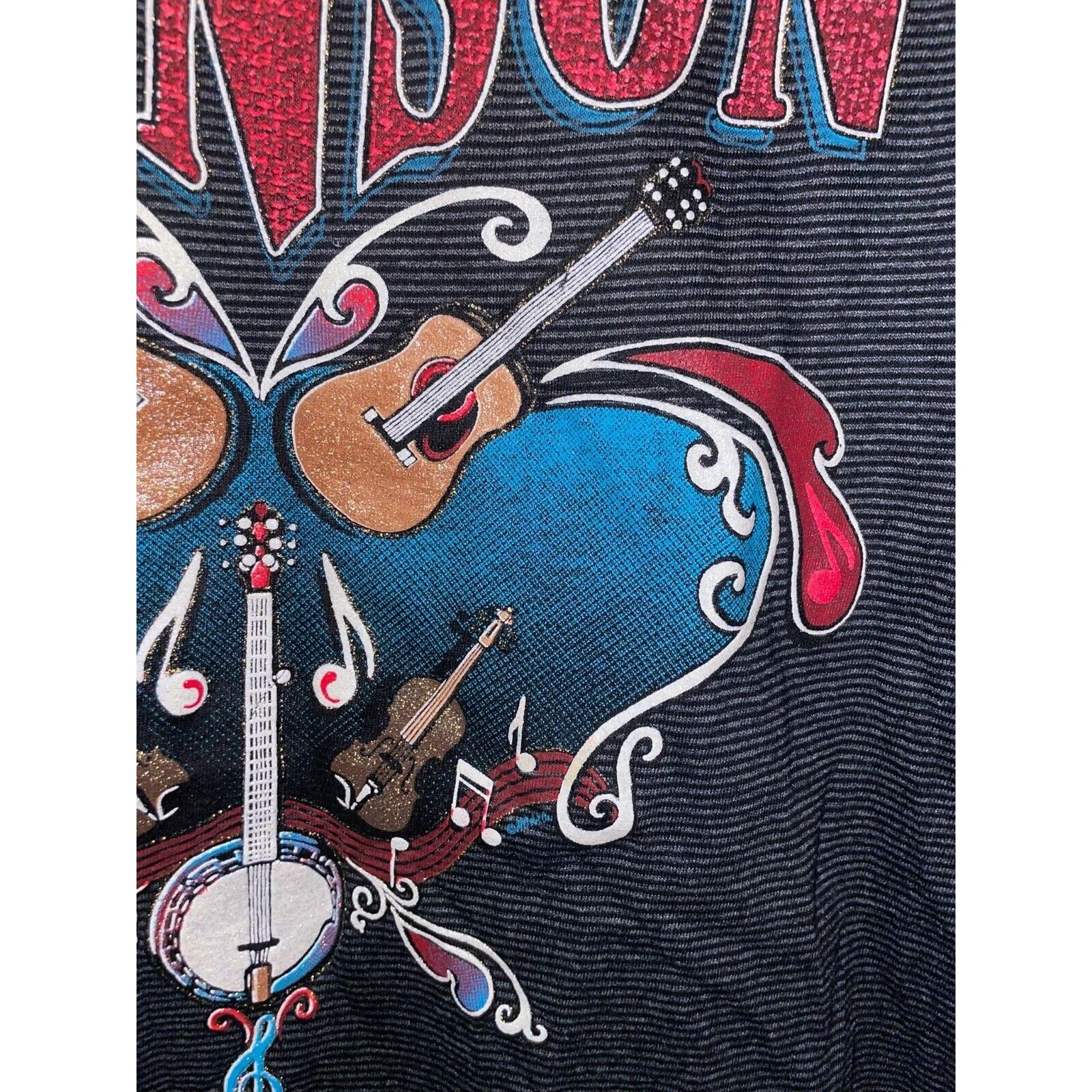 Vintage Vintage Branson Shirt MO Guitar Graphic Tee 80s Belton Large Size US L / EU 52-54 / 3 - 6 Thumbnail