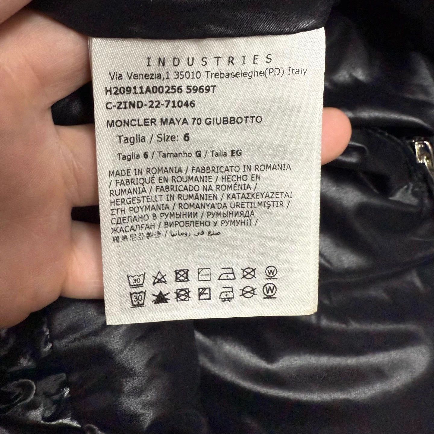 Moncler Moncler Maya 70th Anniversary Black Down Coat 6 Size US XXL / EU 58 / 5 - 5 Thumbnail