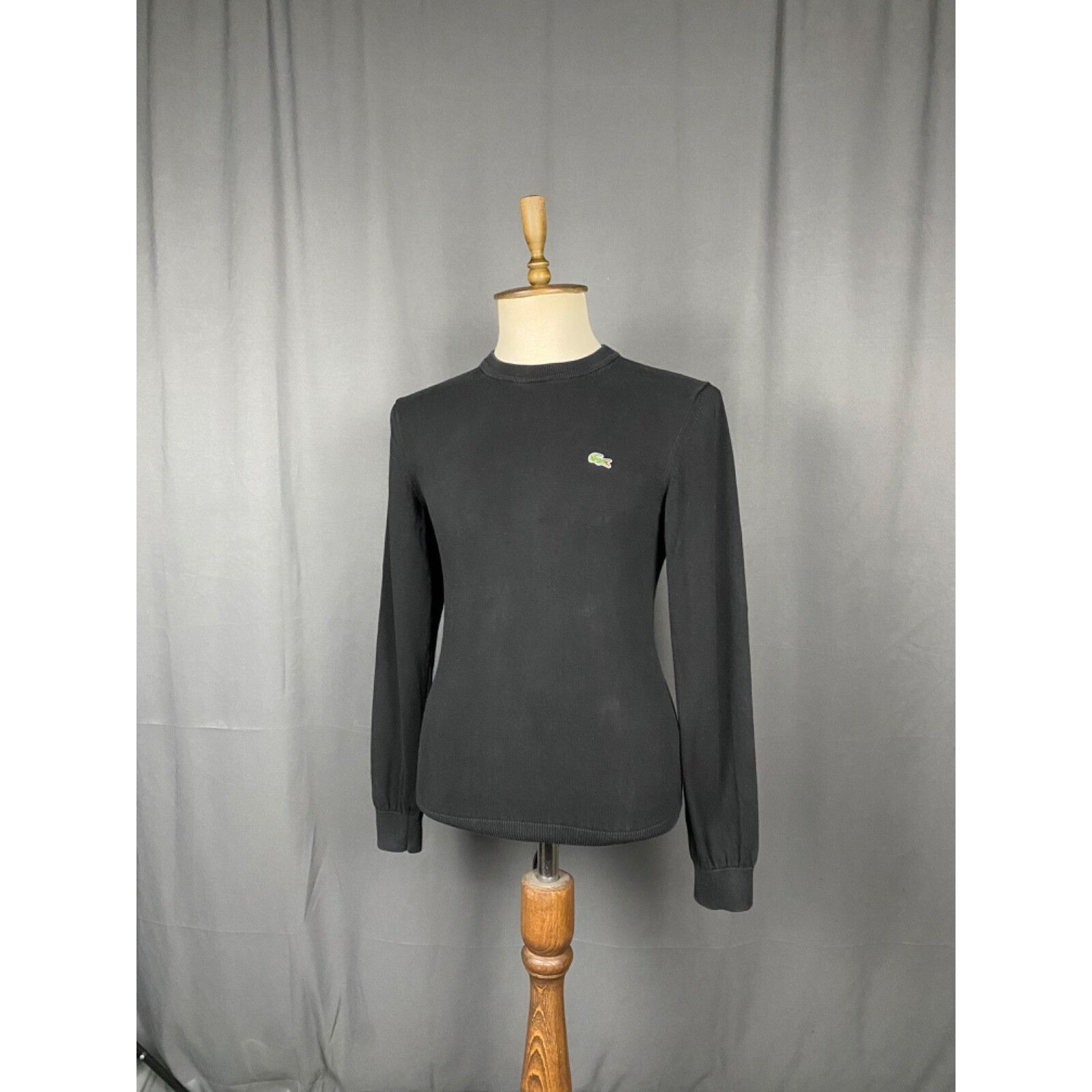 Lacoste Lacoste Small Logo Men's Black Crewneck Sweater Size S Size US S / EU 44-46 / 1 - 4 Thumbnail