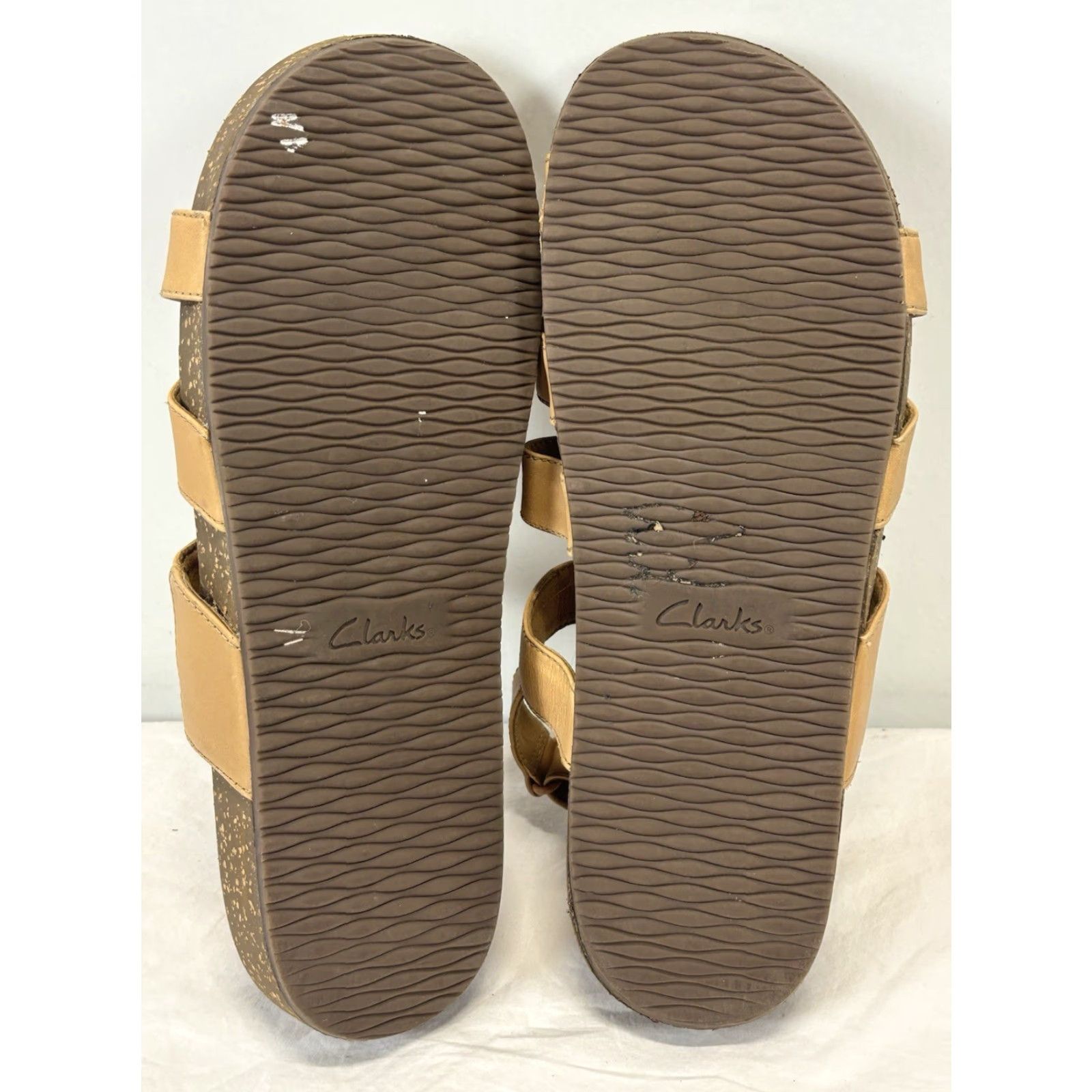 Clarks Vintage Clarks Rosilla Keene Nubuck Leather Sandals Women Flat Casual Brown Size 11M Size US 11 / IT 41 - 5 Thumbnail