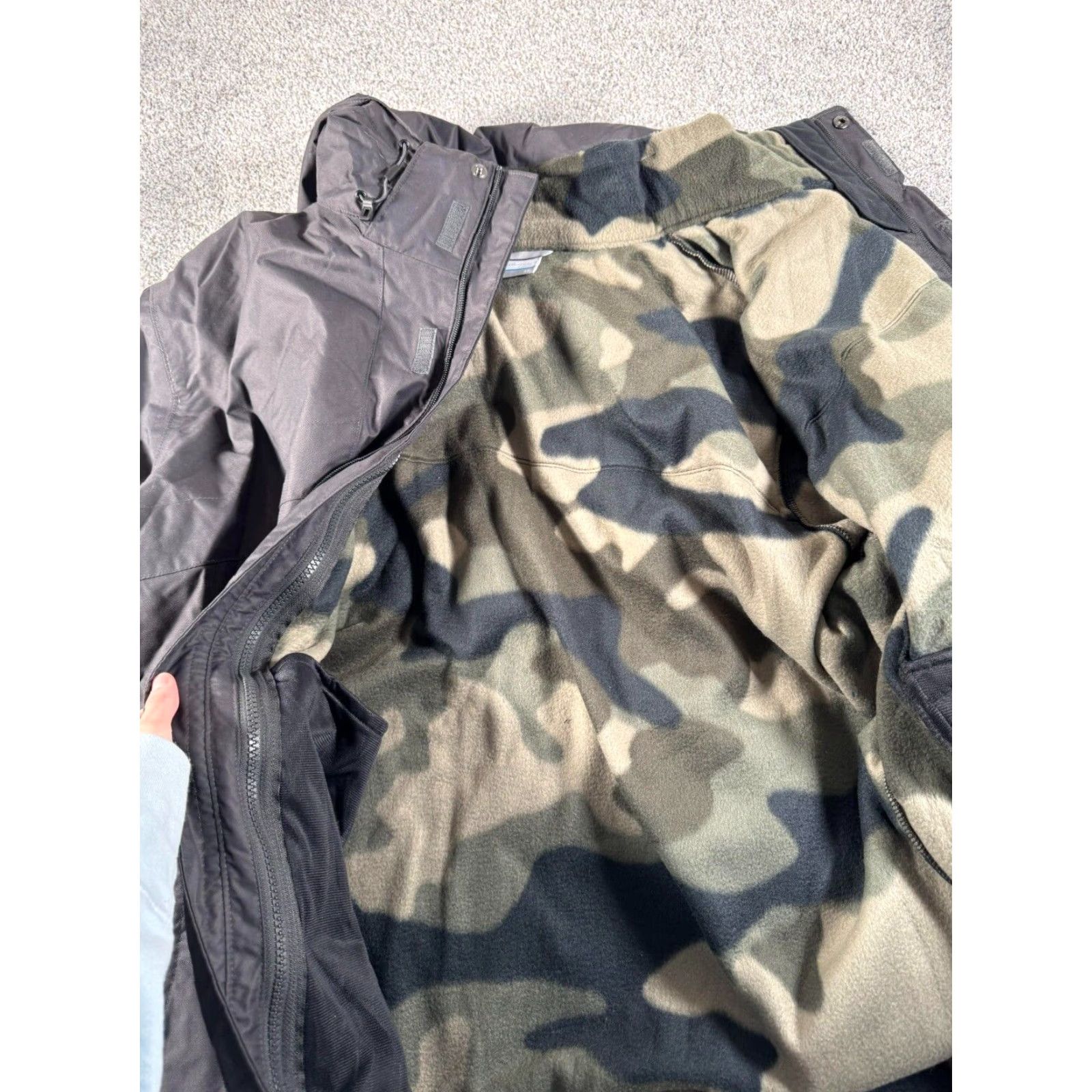 Vintage Columbia Interchange Jacket Mens 2X Big Gorpcore Camo Removable Liner Omni-Heat 3-in-1 Coat Winter Size US XXL / EU 58 / 5 - 2 Thumbnail