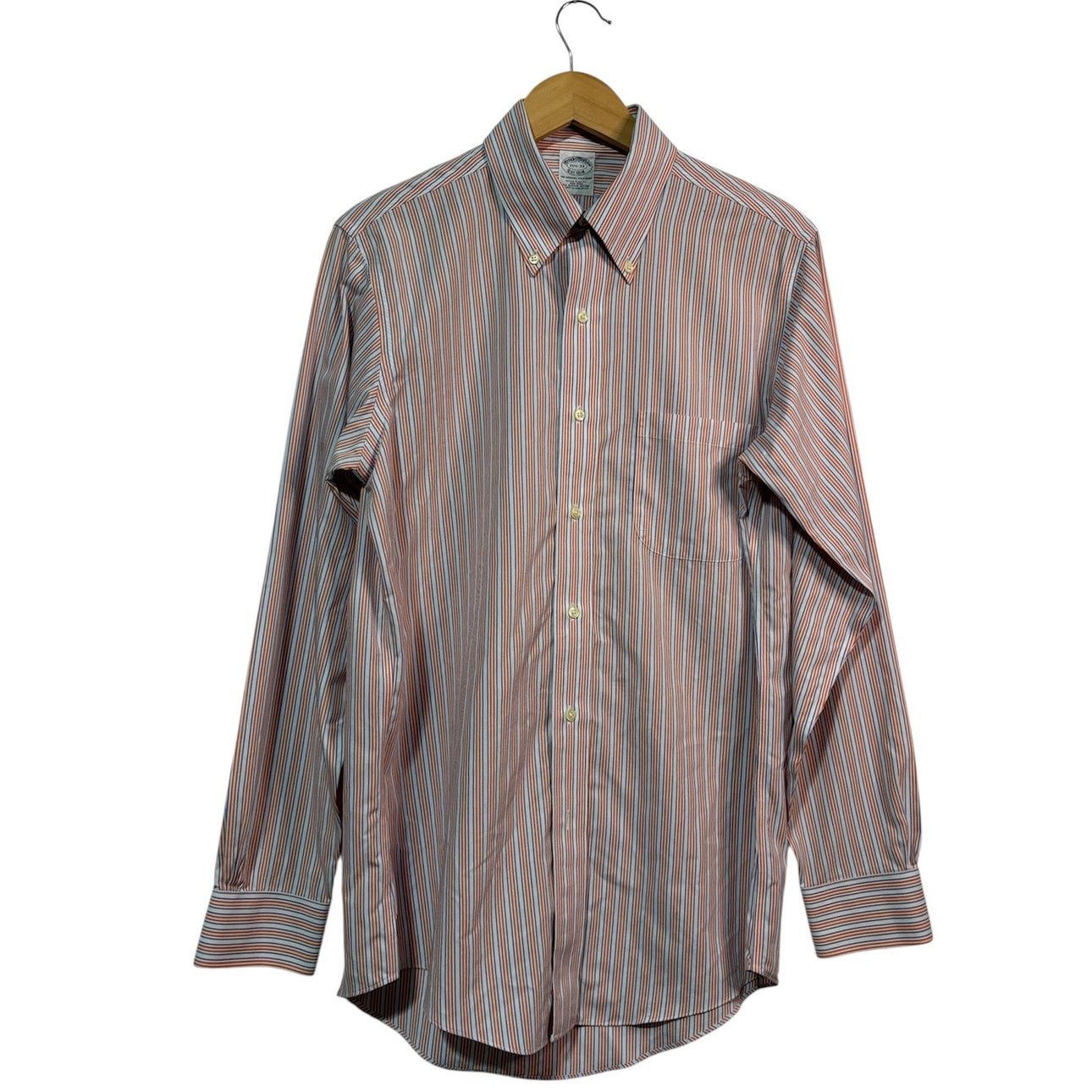 Brooks Brothers BROOKS BROTHERS X Slim Fit Stripe Dress Shirt | 15 1/2 - 33 Size US M / EU 48-50 / 2 - 7 Thumbnail