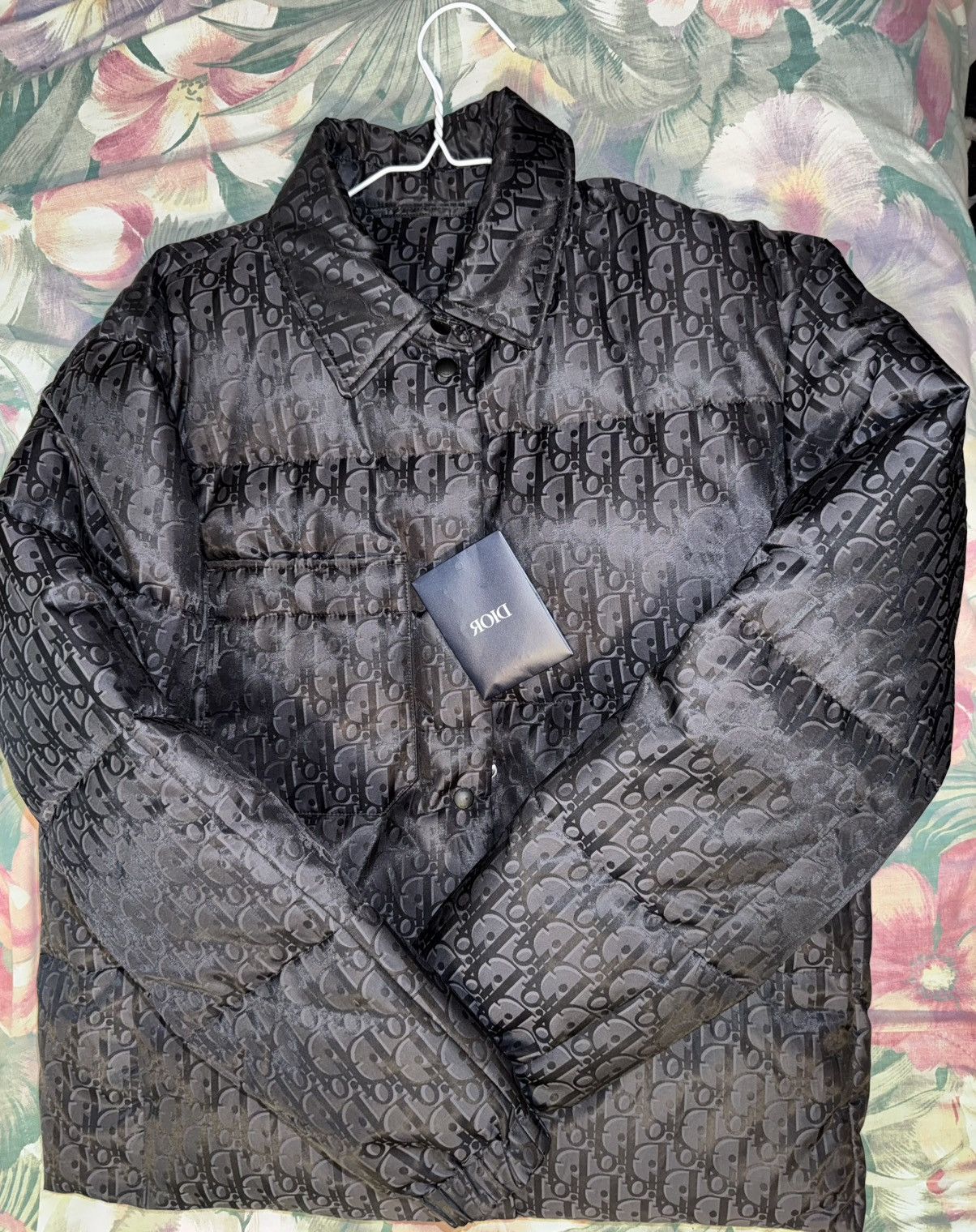 Dior Dior black monogram puffer jacket Size US L / EU 52-54 / 3 - 8 Thumbnail