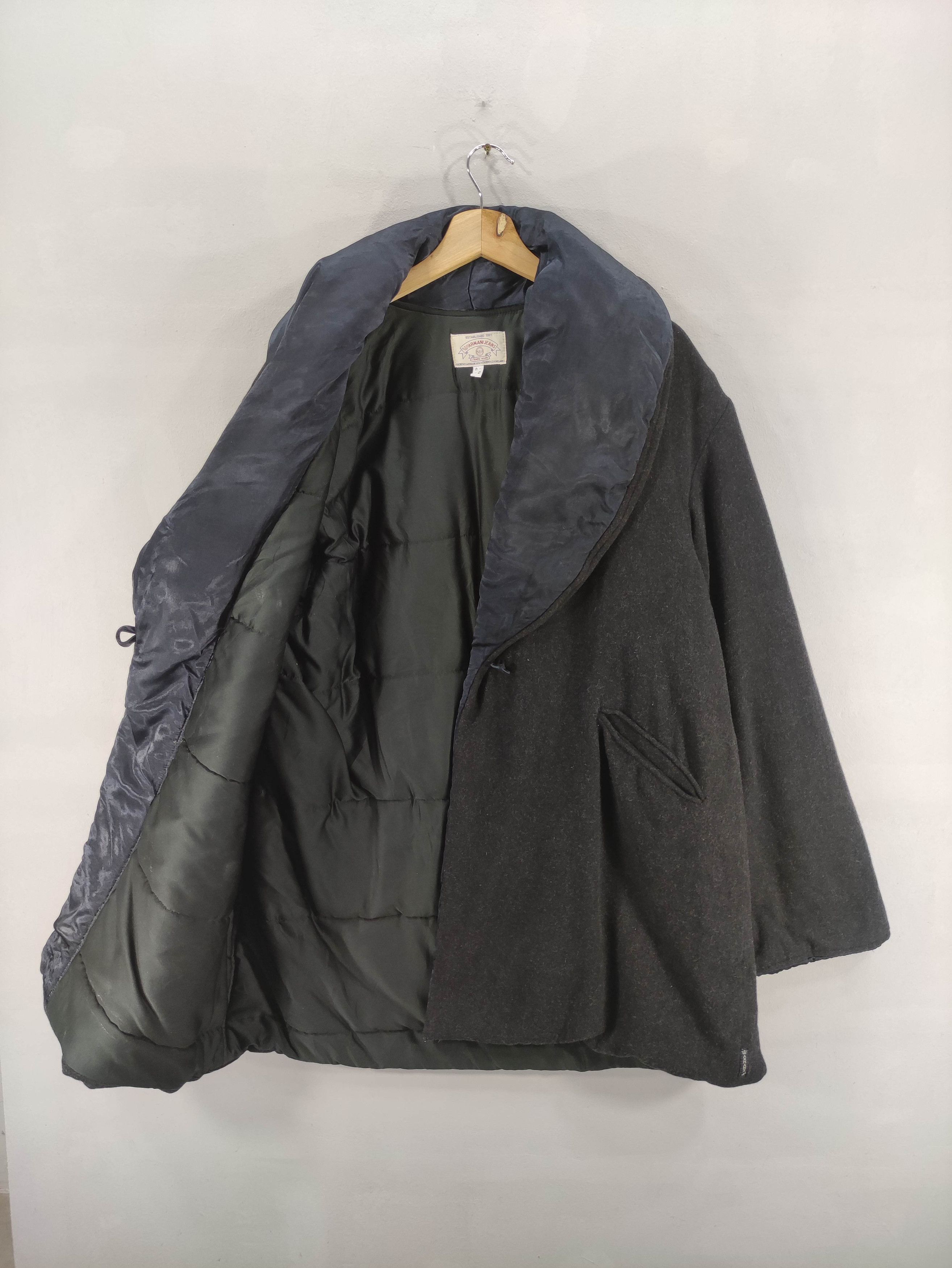 Armani Vintage Armani Jeans Shaw Coller Cardigan Wool Jacket Size L / US 10 / IT 46 - 7 Thumbnail