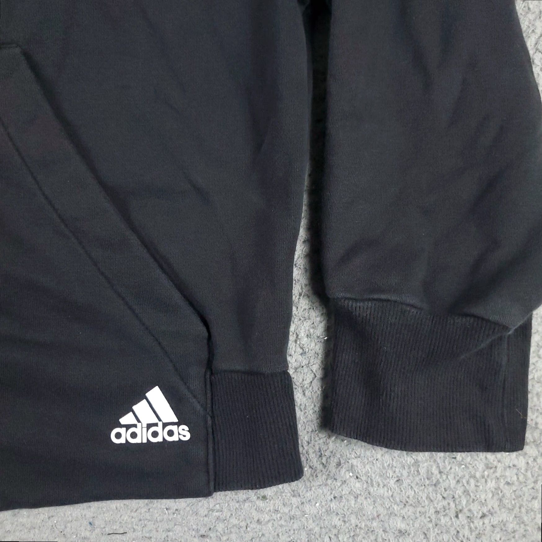 Adidas Adidas Womens Large Black Full Zip Hoodie Sweatshirt Size L / US 10 / IT 46 - 4 Thumbnail