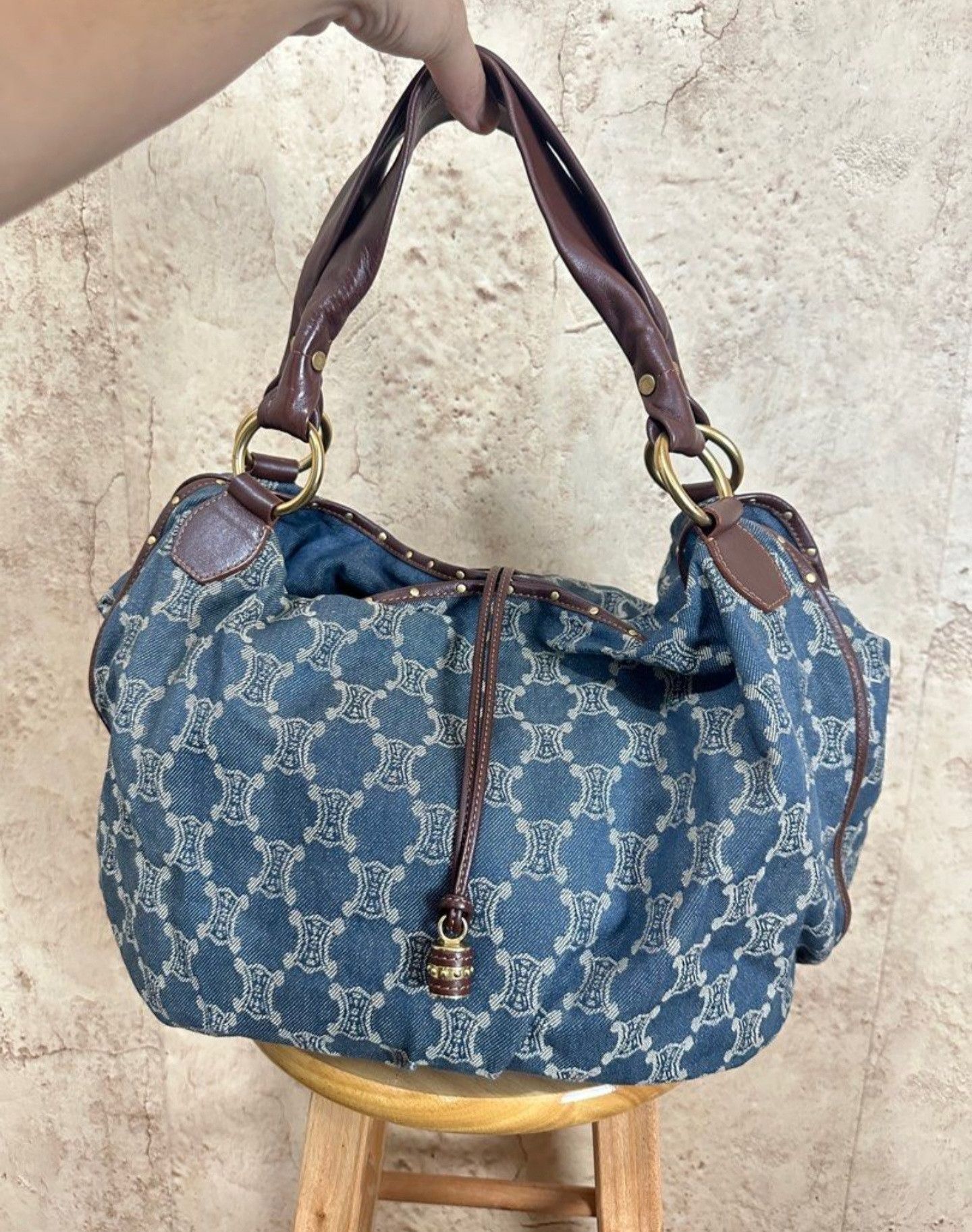 Celine Celine vintage monogram denim totebag Size ONE SIZE - 1 Thumbnail