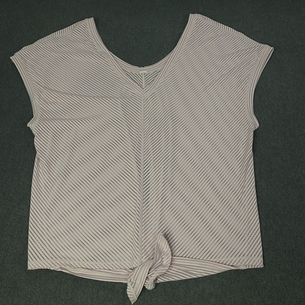 Lululemon Lululemon Tie-Back Top Womens Pink V-Neck Activewear Size S / US 4 / IT 40 - 5 Thumbnail