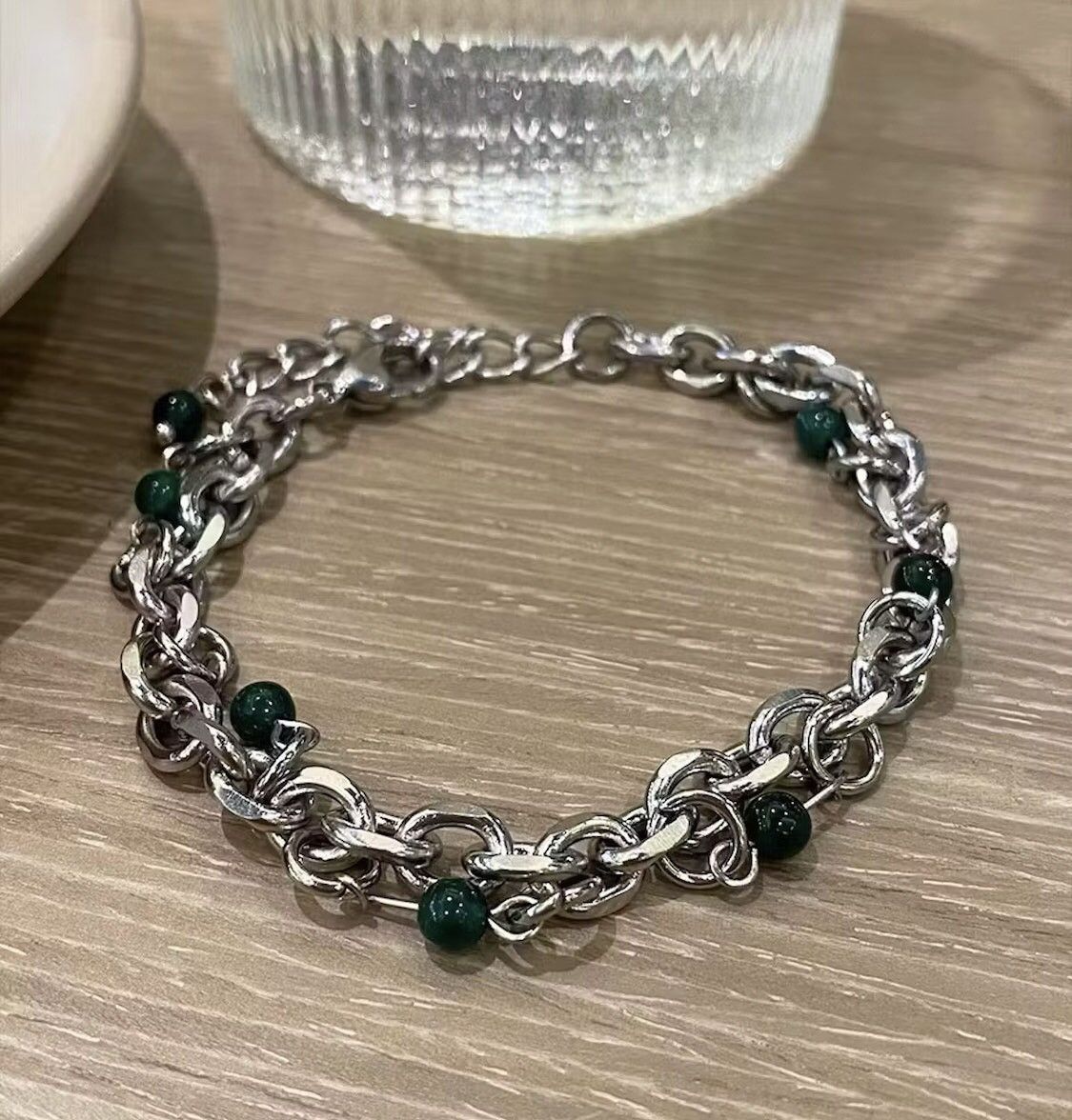 Jewelry Punk Gothic Chain Ring Size ONE SIZE - 2 Thumbnail