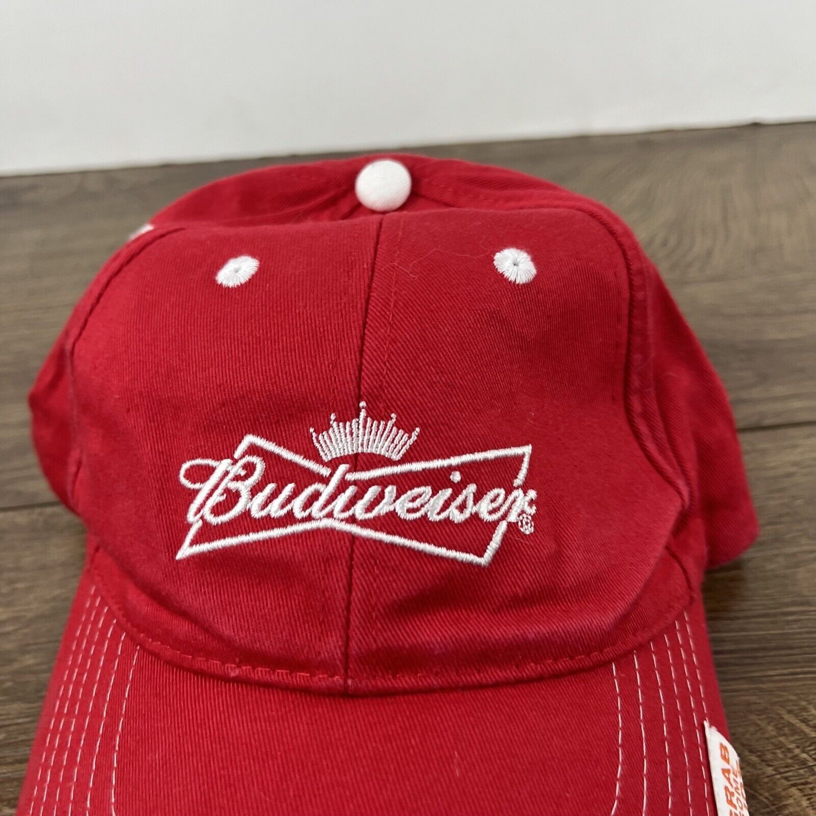Budweiser Budweiser Hat Buds Hat Red Hat Adjustable Hat Red Adult Hat Size ONE SIZE - 7 Thumbnail