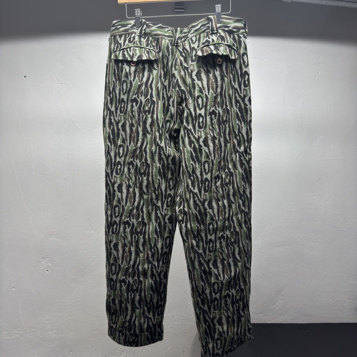 Vintage 80s Woolrich Shadow Bark Wool Camo Pants ERD Grunge ERL Size US 36 / EU 52 - 2 Thumbnail