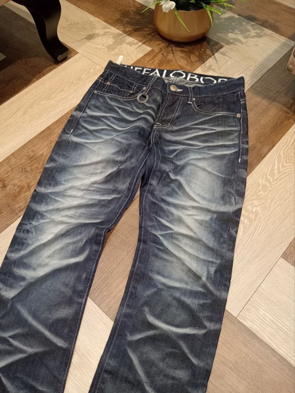 BUFFALO BOBS BUFFALO BOBS JAPANESE LABEL DISTRESSED SLIM JEANS Size US 30 / EU 46 - 4 Thumbnail