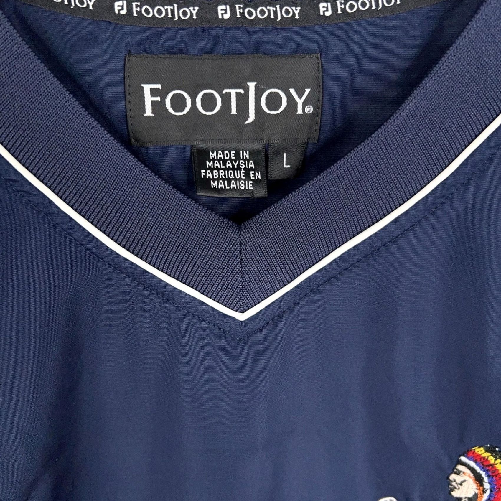 Footjoy FootJoy Jacket Mens Large Navy Blue Cherokee National Golf Windbreaker Pullover Size US L / EU 52-54 / 3 - 7 Thumbnail