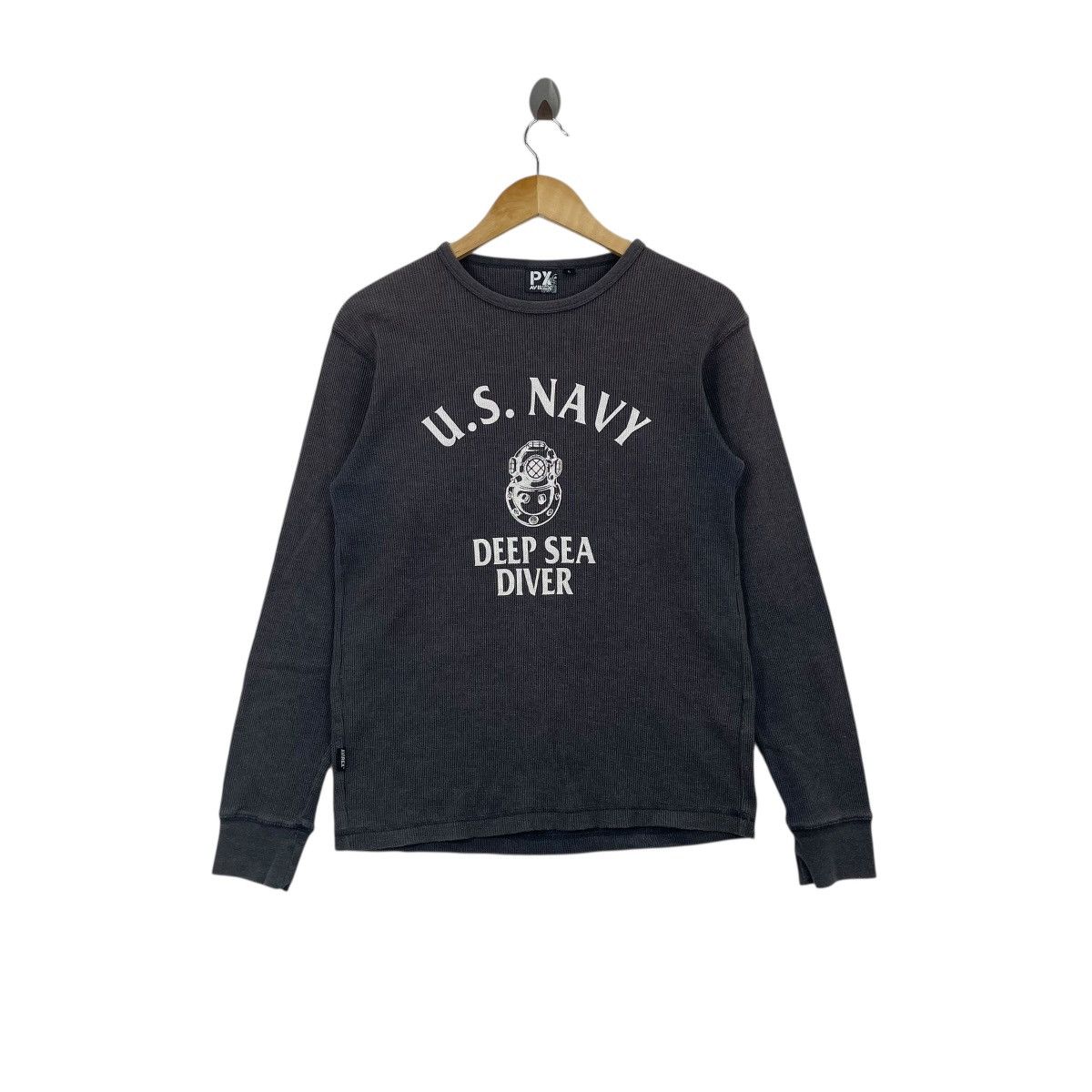 Avirex Vintage U.S. Navy Avirex Military Long Sleeve Waffle Tee Size US L / EU 52-54 / 3 - 1 Thumbnail