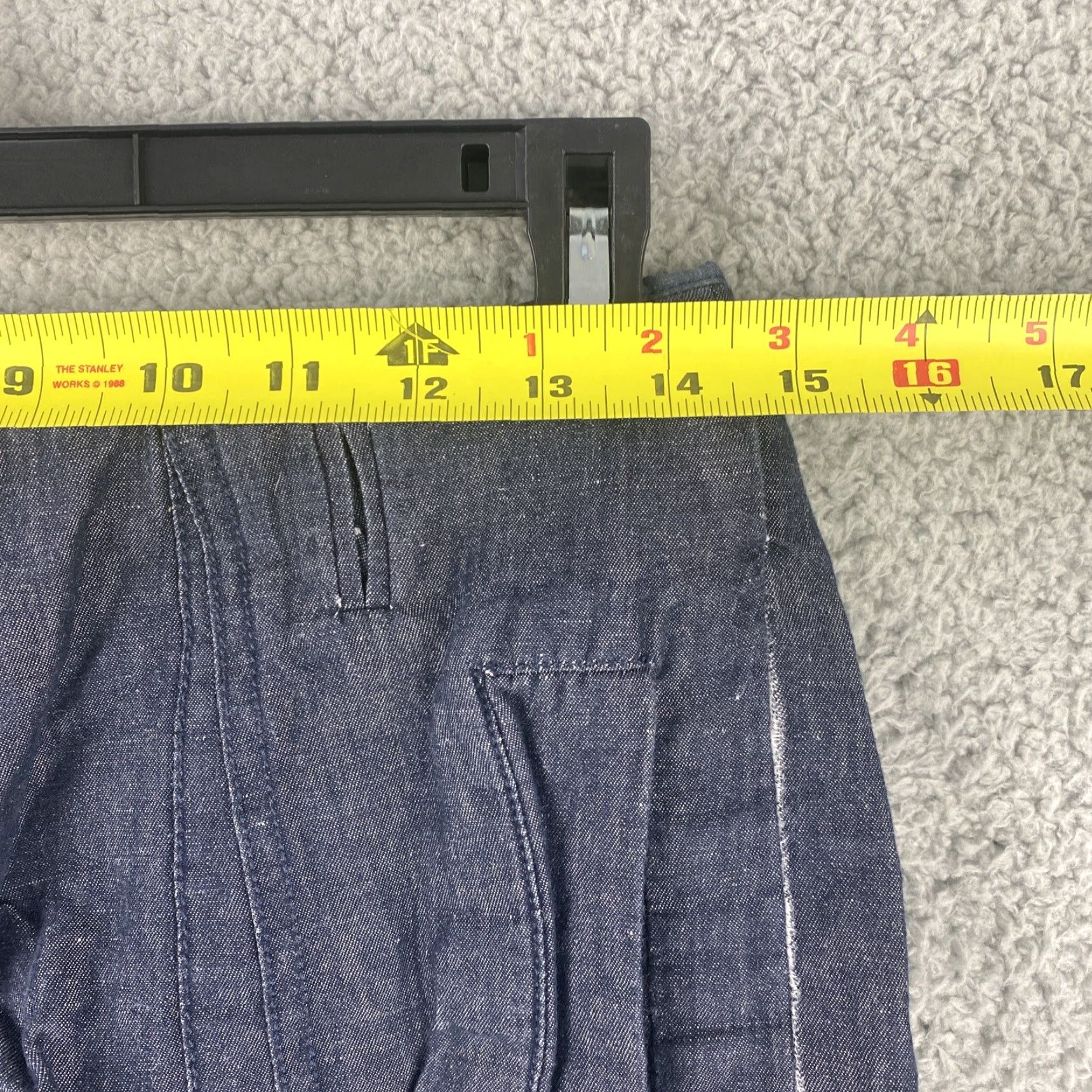 Banana Republic Banana Republic Shorts Linen Blend Women's Size 4 Blue 38-6 Regular Breathable Comfort Casual Beach Walking 70s 80s 90s Vintage No Mens Womens Size 27" / US 4 / IT 40 - 6 Thumbnail