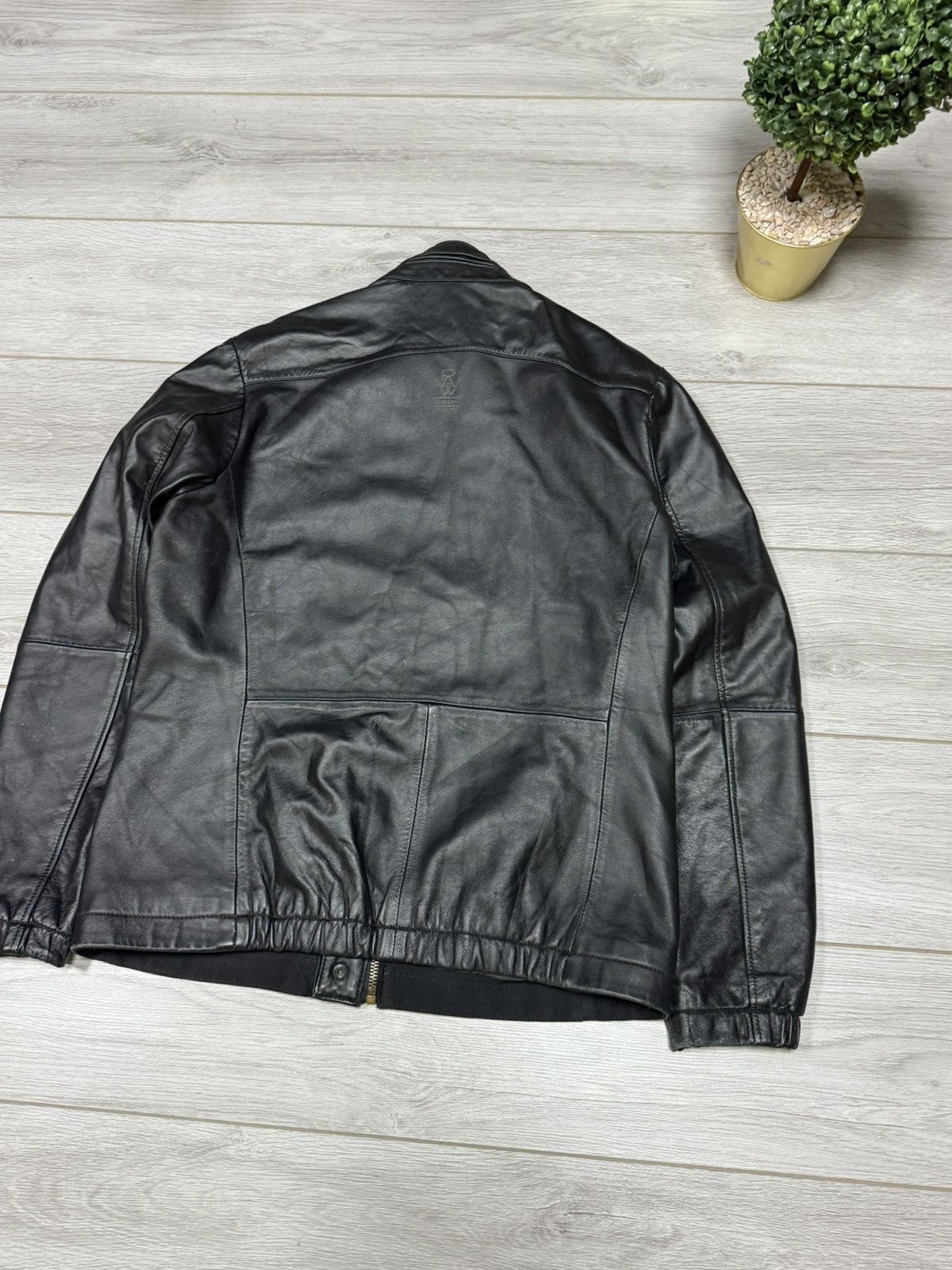 G-Star G stat RAW rare leather dean ryder overshirt zip jacket Size US XL / EU 56 / 4 - 12 Thumbnail