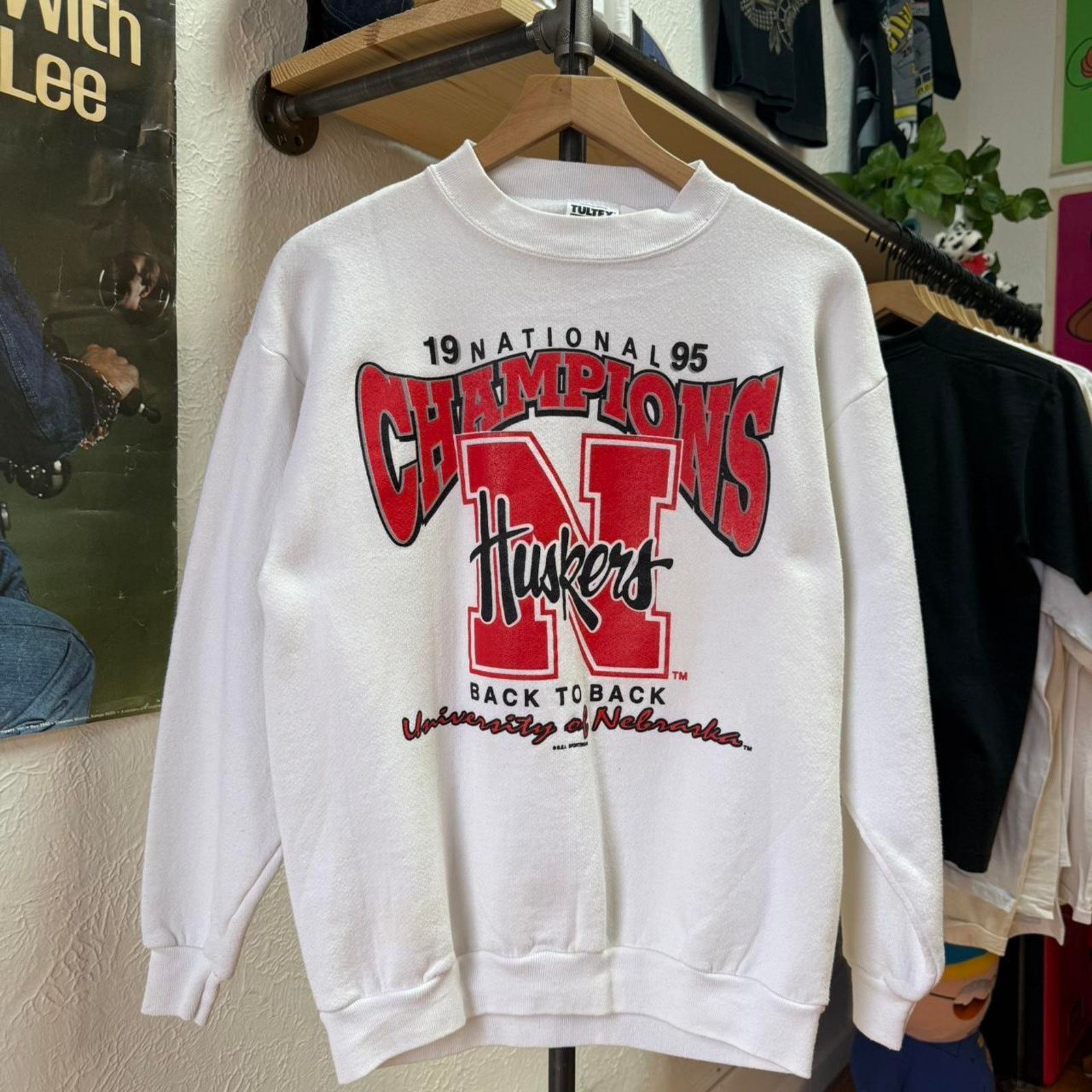 Tultex × Vintage Vintage 90s Nebraska National Champions Football Crewneck Size US M / EU 48-50 / 2 - 1 Thumbnail