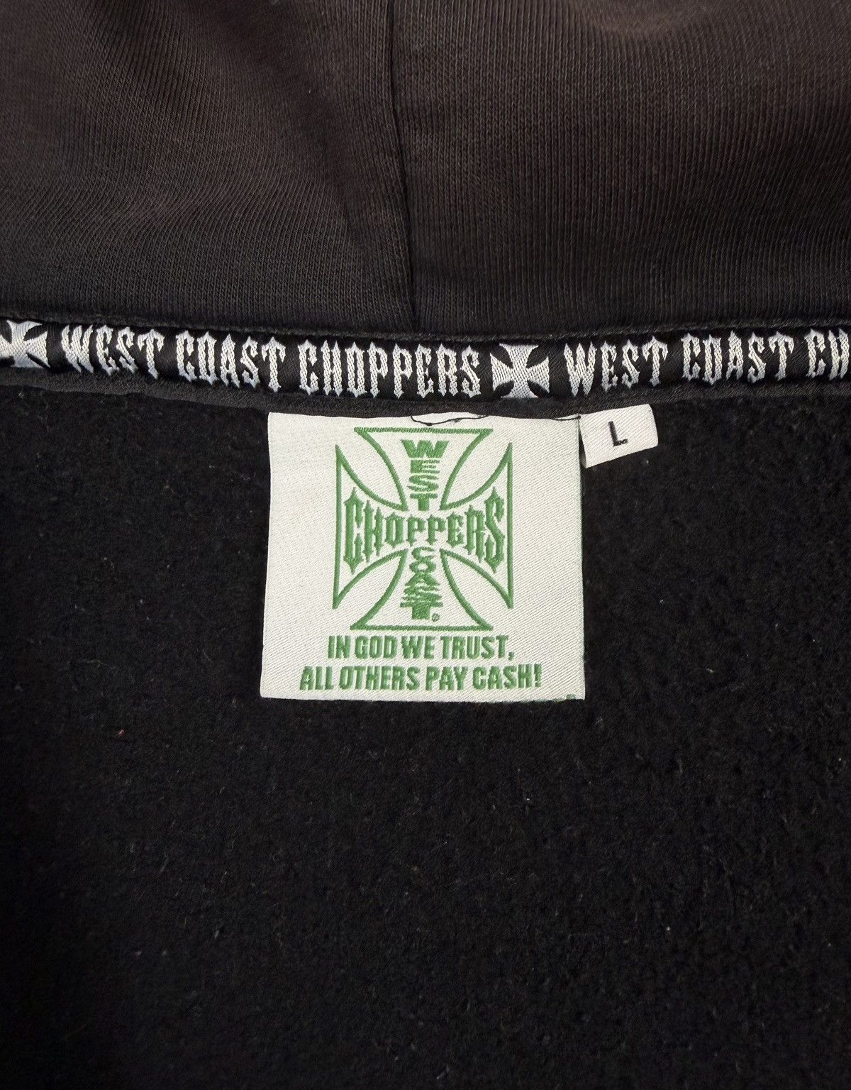 West Coast Choppers West Coast Choppers Faded Zip Hoodie Straight To Hell Y2K Size US L / EU 52-54 / 3 - 17 Thumbnail