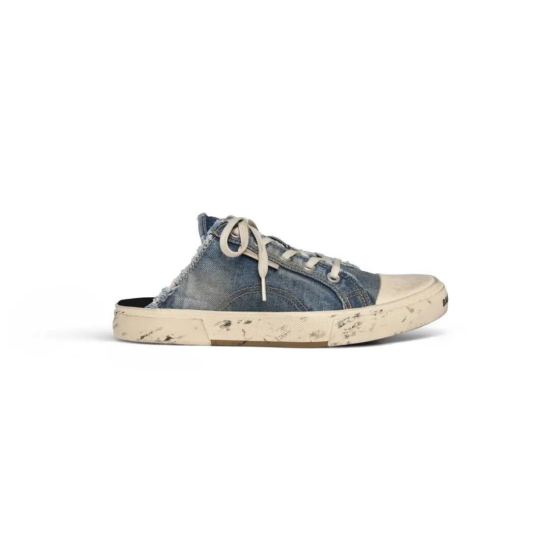 Balenciaga o1s1rm0725 Paris Mules in Blue Size US 13 / EU 46 - 1 Thumbnail