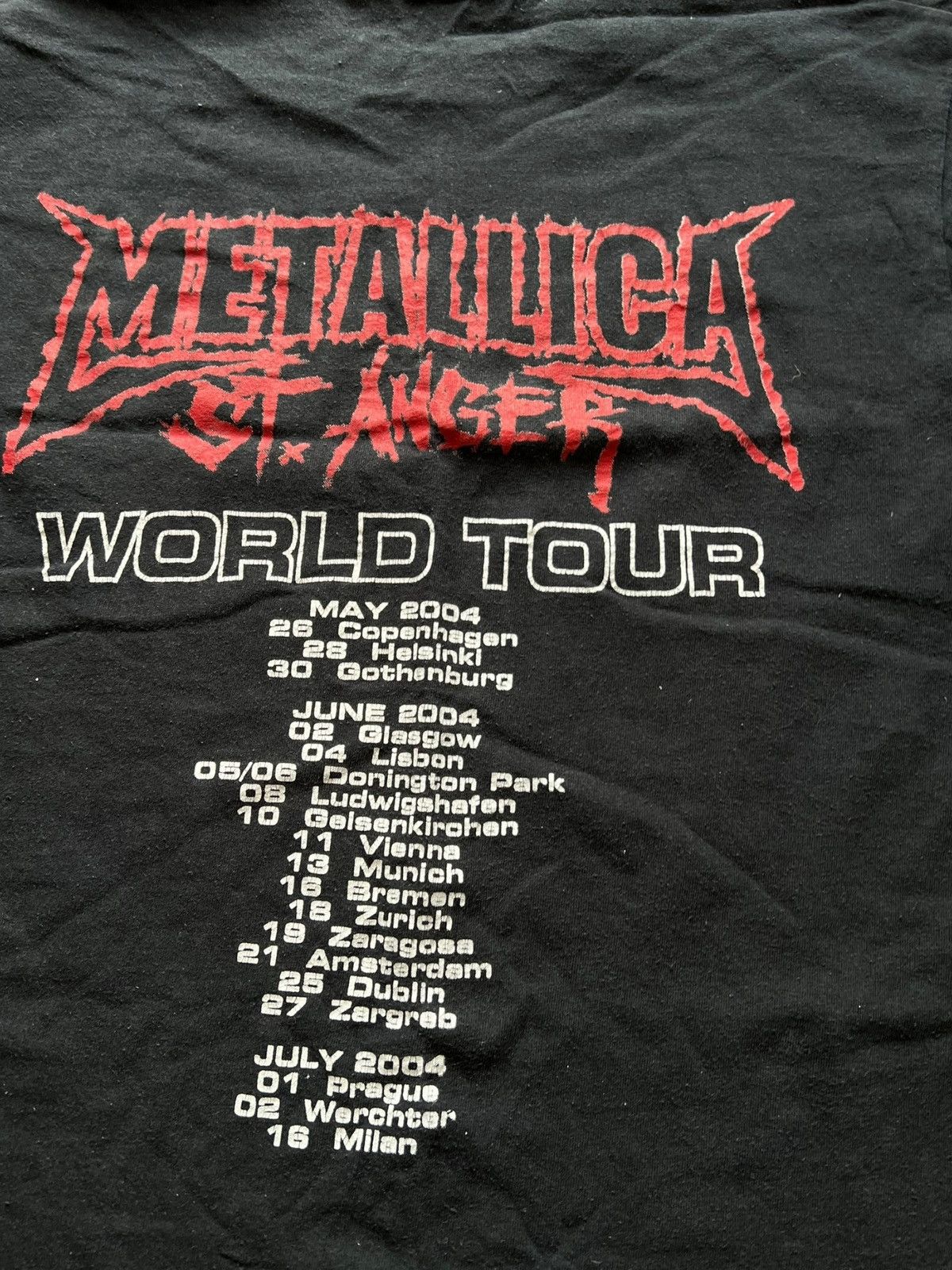 Band Tees Metallica vintage T-shirt St. Anger 2004 tour black band tee Size US M / EU 48-50 / 2 - 4 Thumbnail