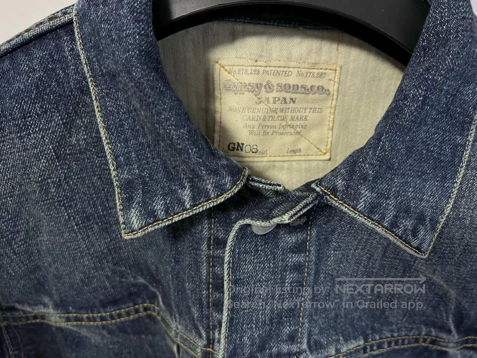 Japanese Brand Gypsy&sons Washed Denim Jacket. Size US L / EU 52-54 / 3 - 4 Thumbnail