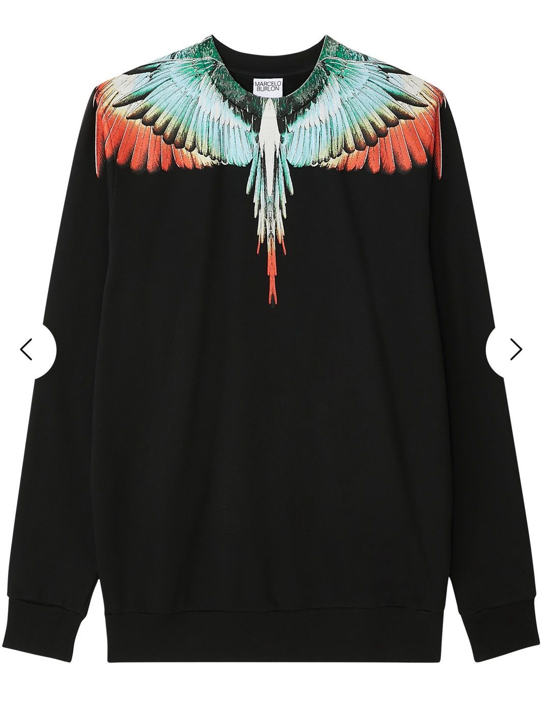 Marcelo Burlon Marcelo Burlon sweatshirt new with tags XL black icon wings Size US XL / EU 56 / 4 - 1 Thumbnail