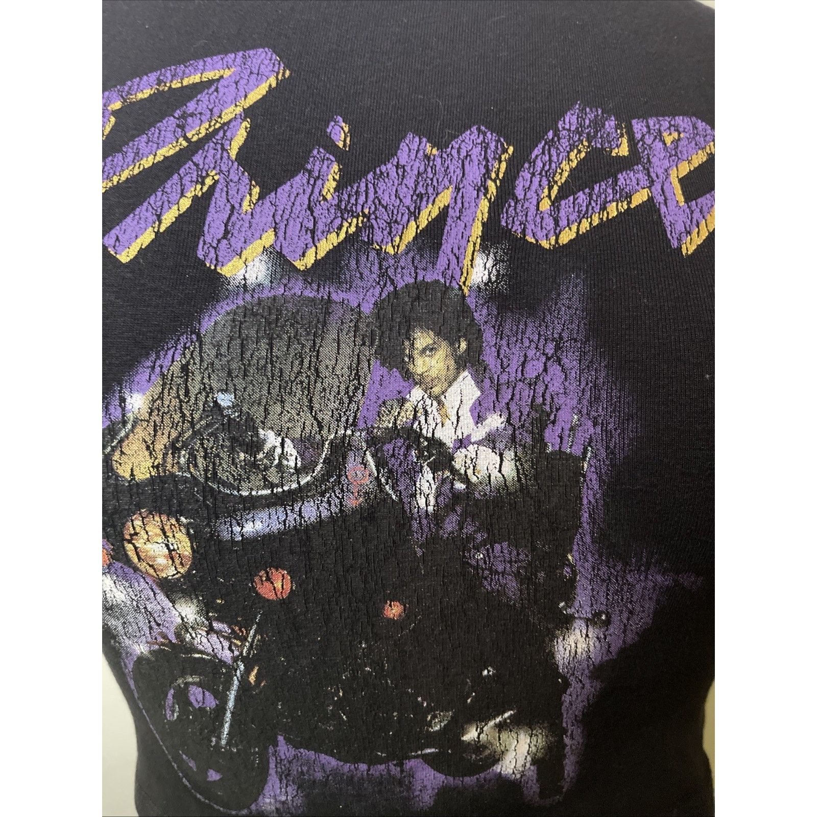 Prince Prince Purple Rain Album Cover Retro Black “Micro Tee” P/ S Size US S / EU 44-46 / 1 - 2 Thumbnail