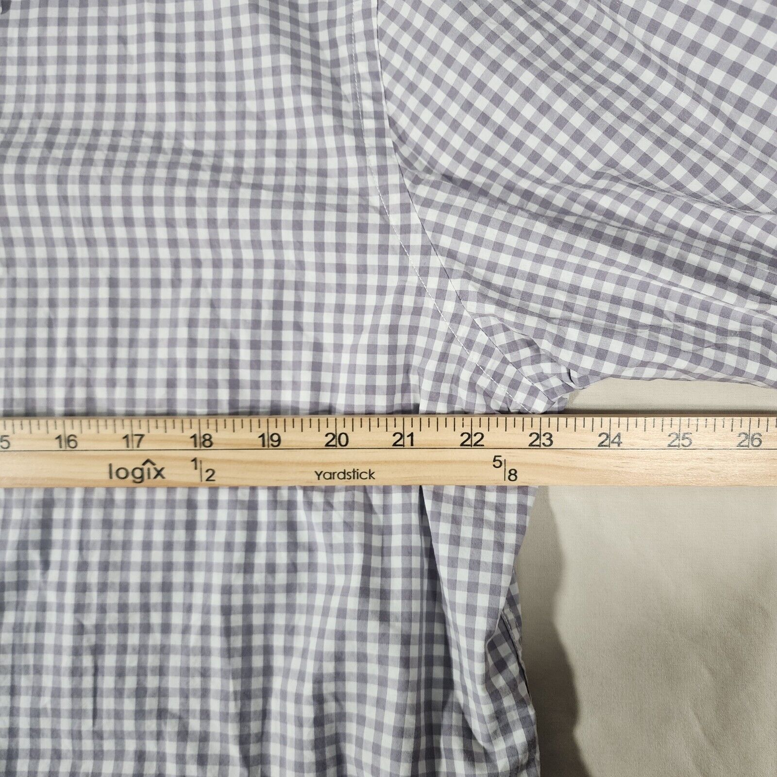 UNTUCKit Untuckit Shirt Mens XXL Gray Checkered Button Down Size US XXL / EU 58 / 5 - 6 Thumbnail