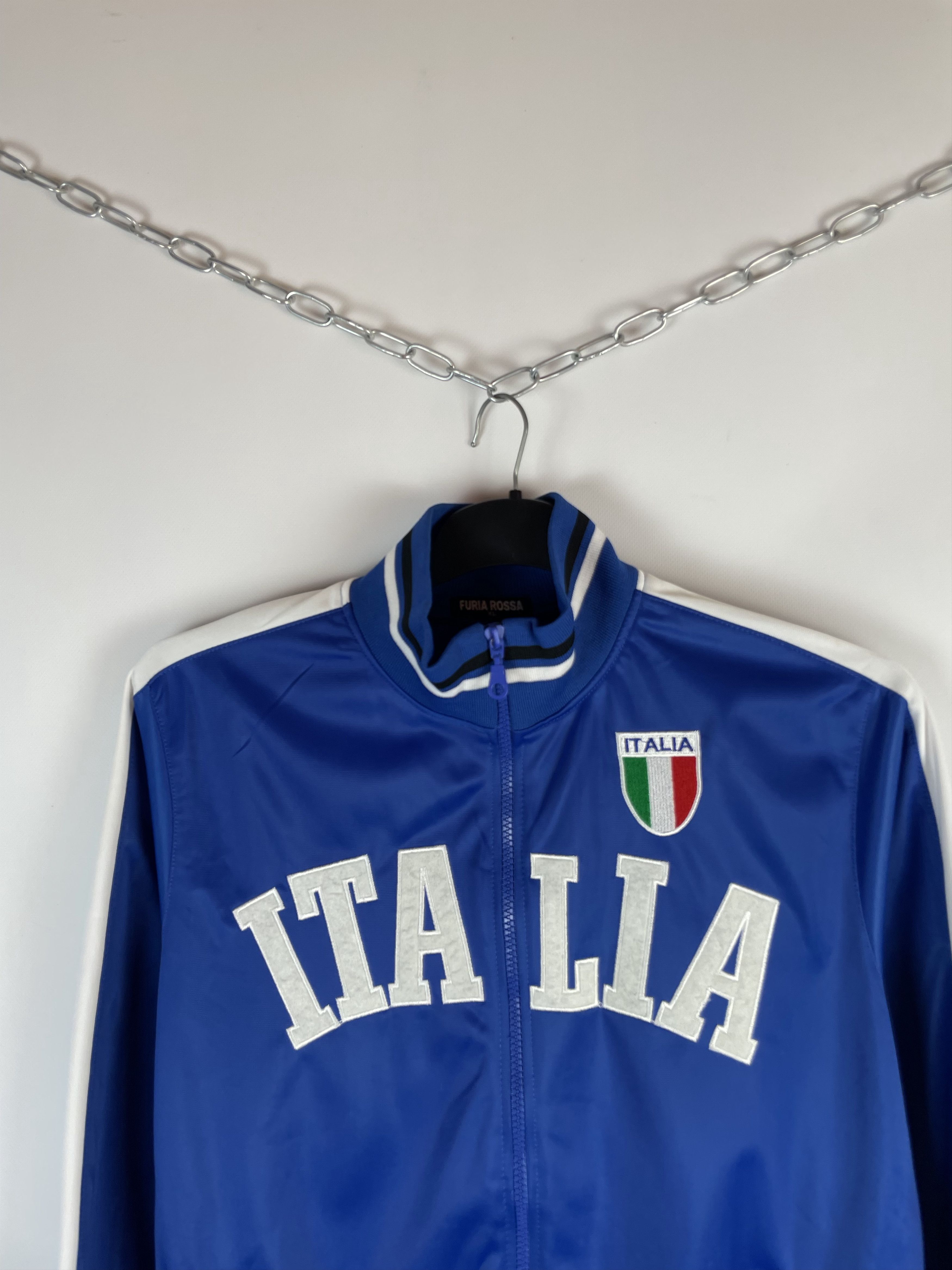 Japanese Brand Vintage italy Zip Sweatshirt Track Jacket Italia 00s Y2K Size US XL / EU 56 / 4 - 4 Thumbnail