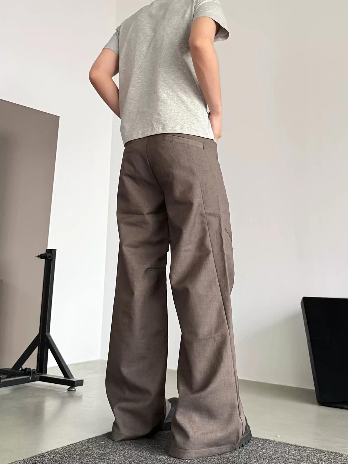 Other Wide-Leg Brown Pants Size US 32 / EU 48 - 4 Thumbnail
