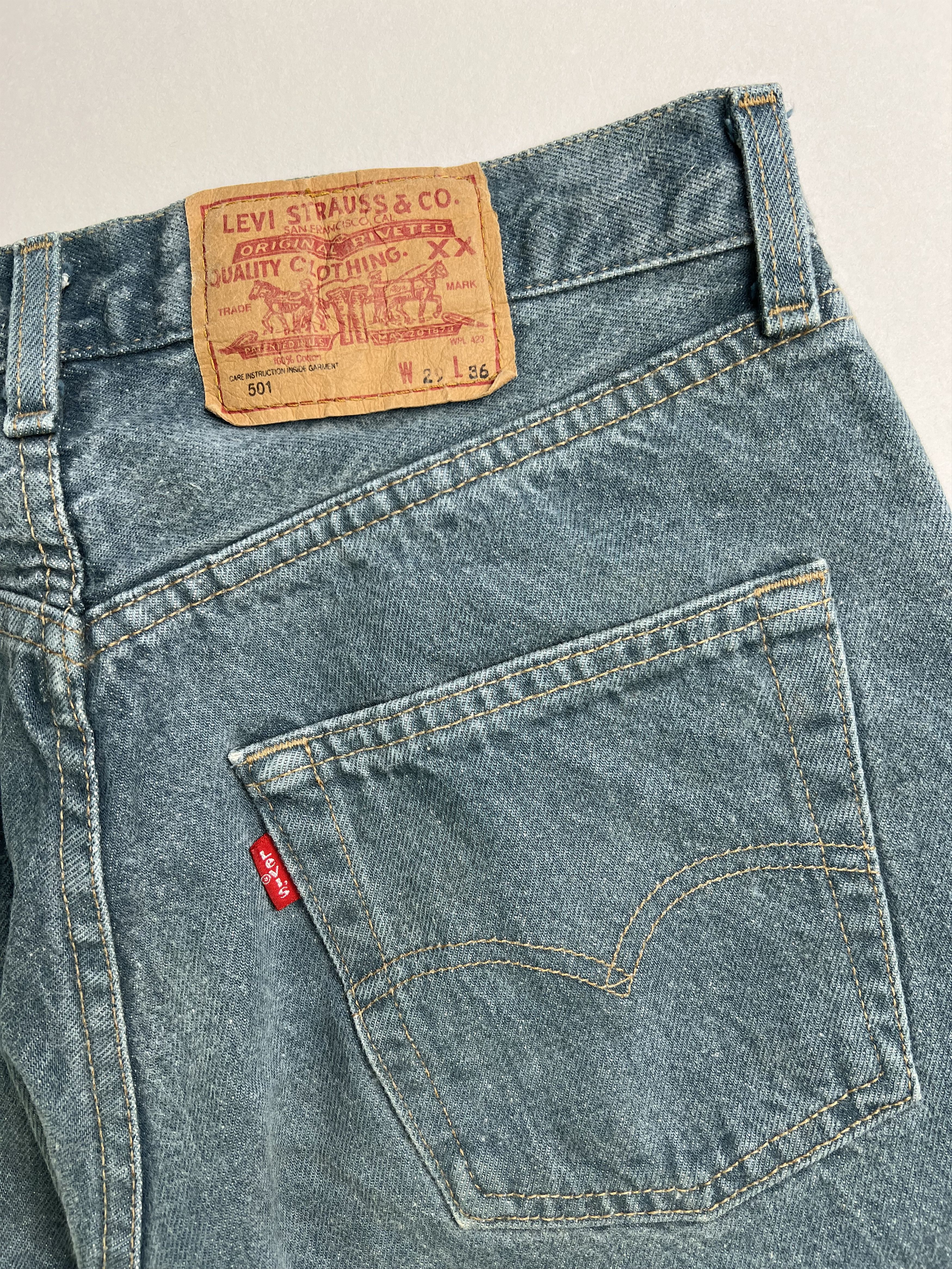 Levi's Levis 511 Jeans Shorts Light Blue W29 Size US 29 - 6 Thumbnail