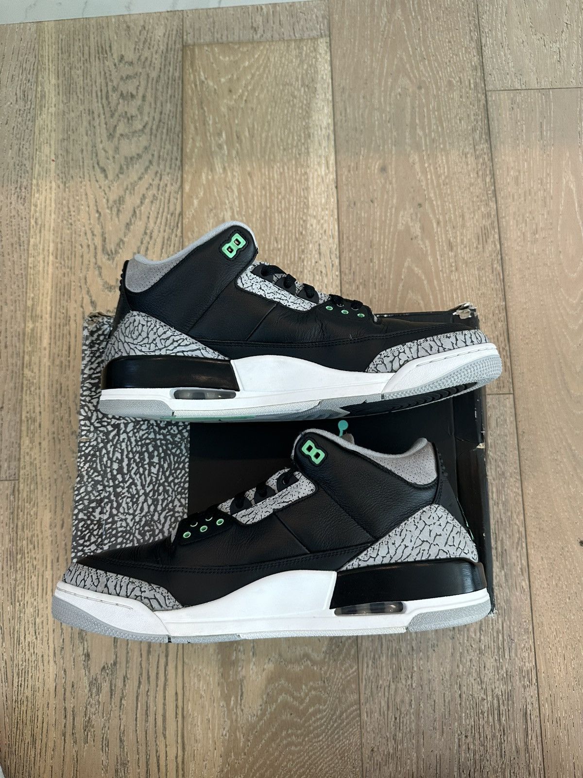 Jordan Brand Jordan 3 Retro Green Glow Size US 13 / EU 46 - 5 Thumbnail