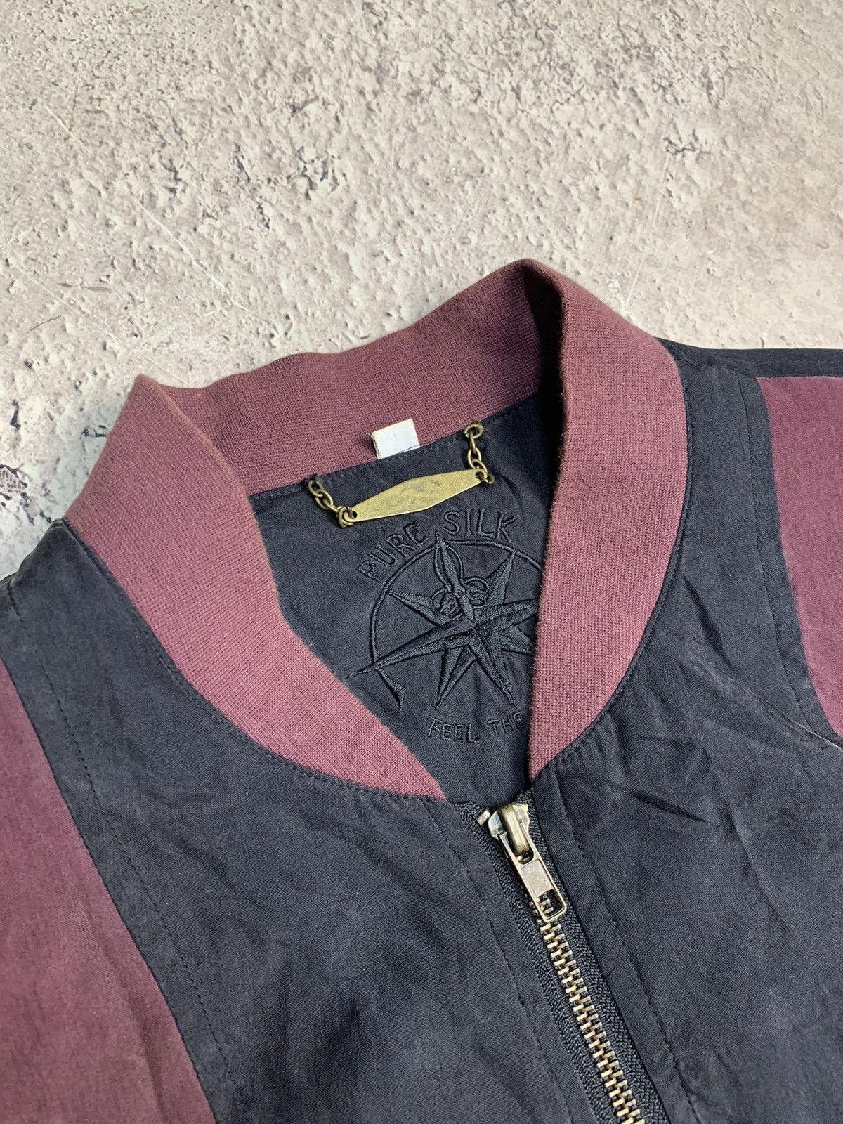 Japanese Brand × SikSilk Vintage Bomber SILK 100% distressed avangarde japanese Size US M / EU 48-50 / 2 - 6 Thumbnail
