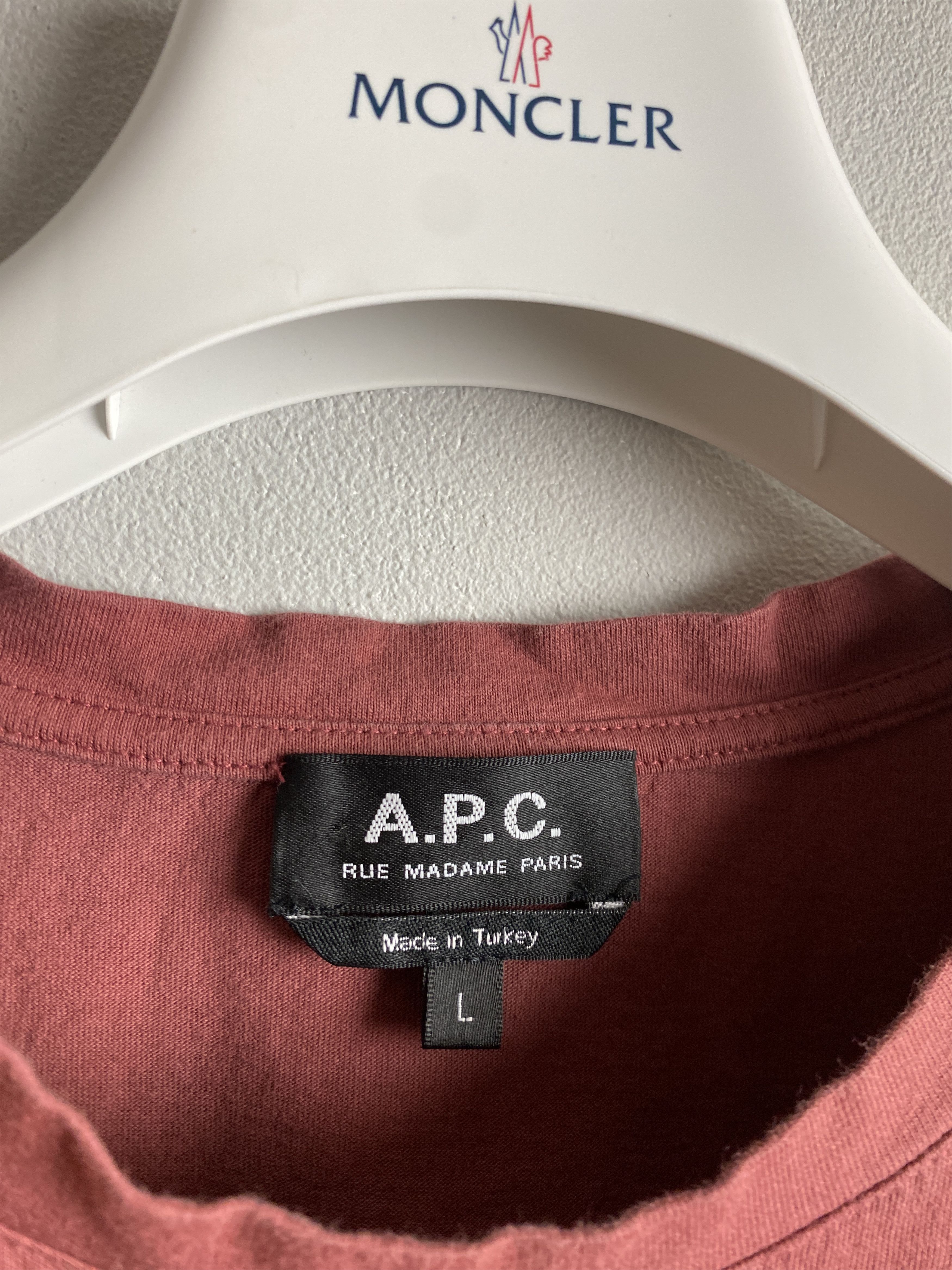 A.P.C. A.P.C. cotton casual t-shirt tee Size US L / EU 52-54 / 3 - 3 Thumbnail