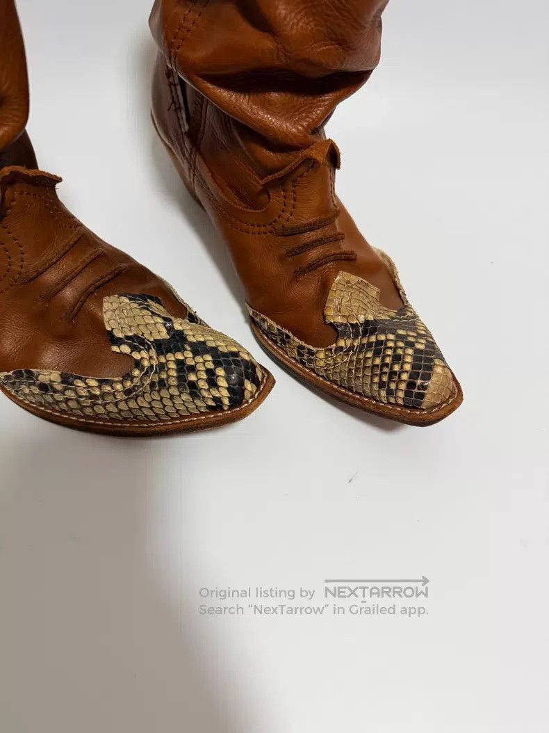 Junya Watanabe Junya Watanabe Western boots with snakeskin toe cap detail Size US 7 / EU 40 - 3 Thumbnail