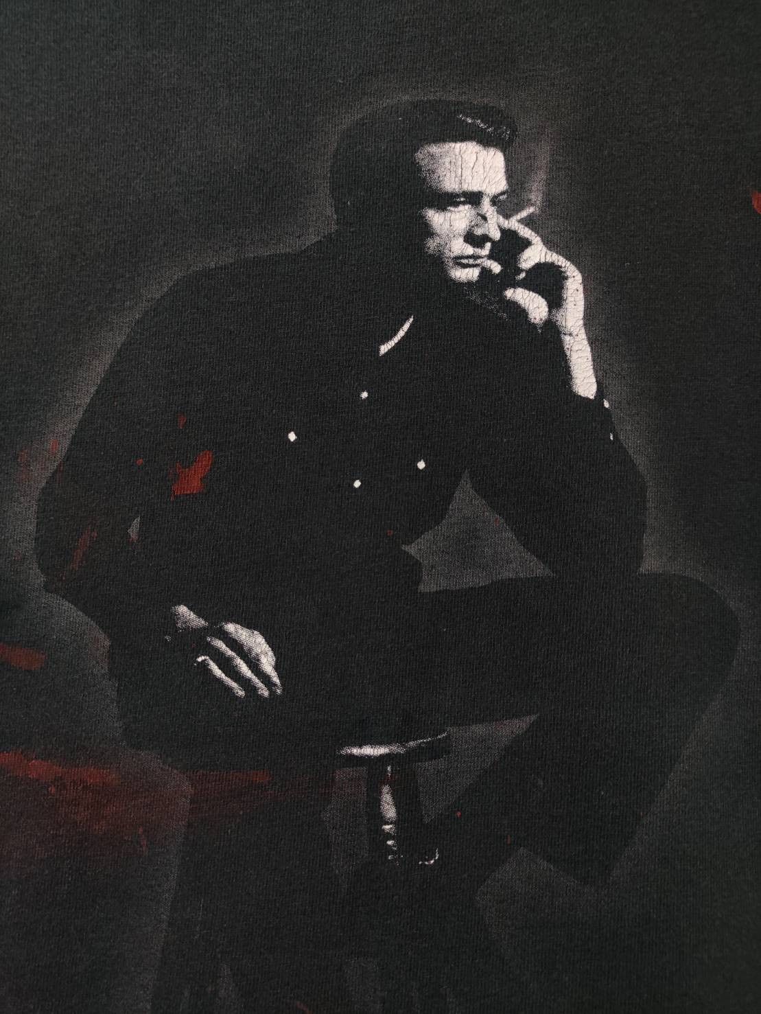 Band Tees Vtg 00's Johnny Cash " The Man In Black " Single Promo Size US S / EU 44-46 / 1 - 4 Thumbnail