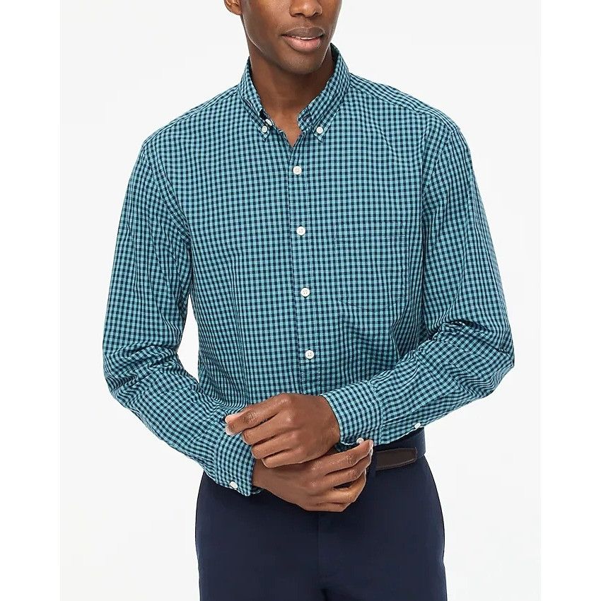 J.Crew J. Crew Classic Flex Casual Shirt in Navy Medium New Mens Bu Size US M / EU 48-50 / 2 - 1 Thumbnail