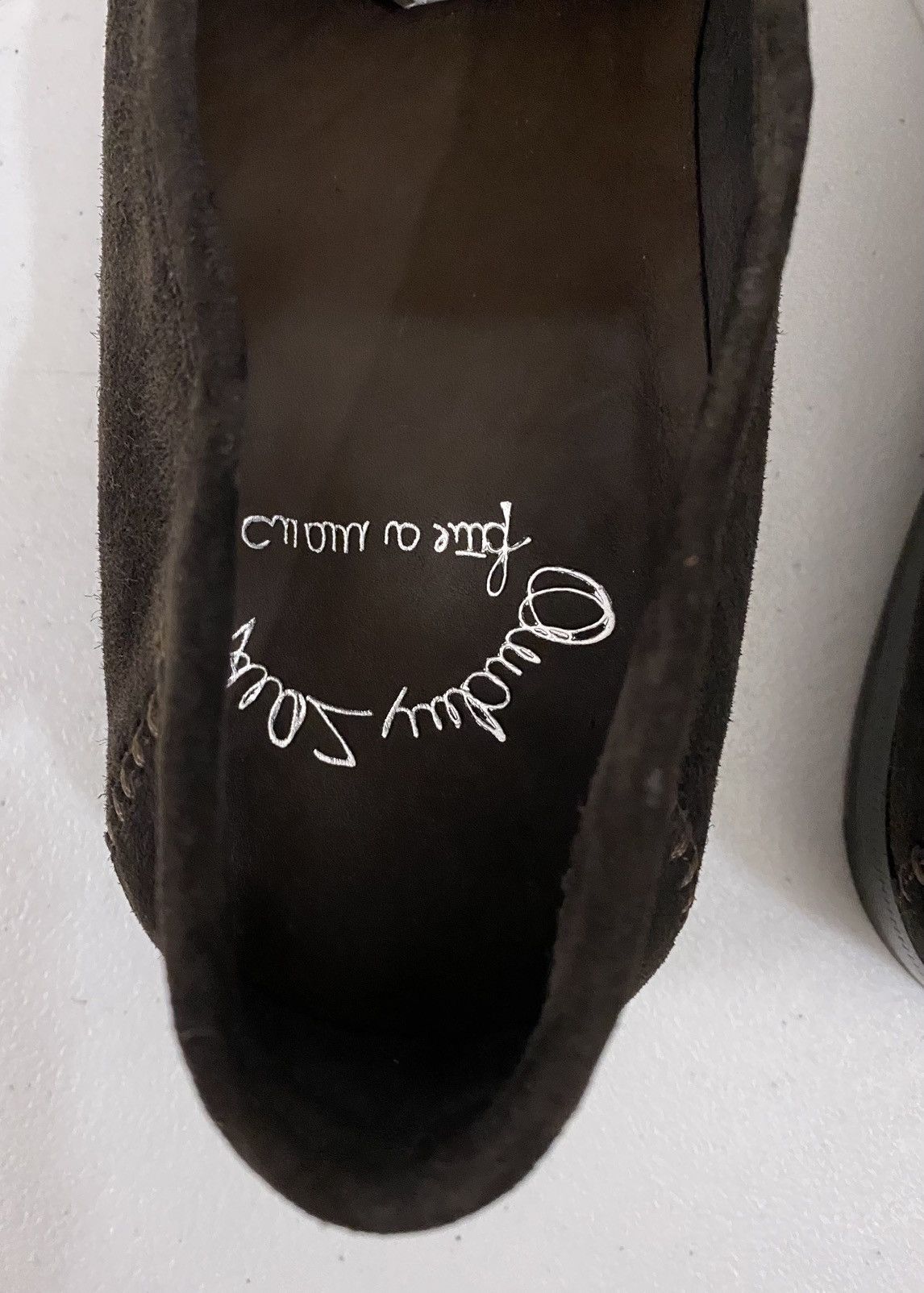 Santoni Santoni Chocolate Suede Tonal Stitched Apron Loafer 12 NEW Size US 12 / EU 45 - 15 Thumbnail