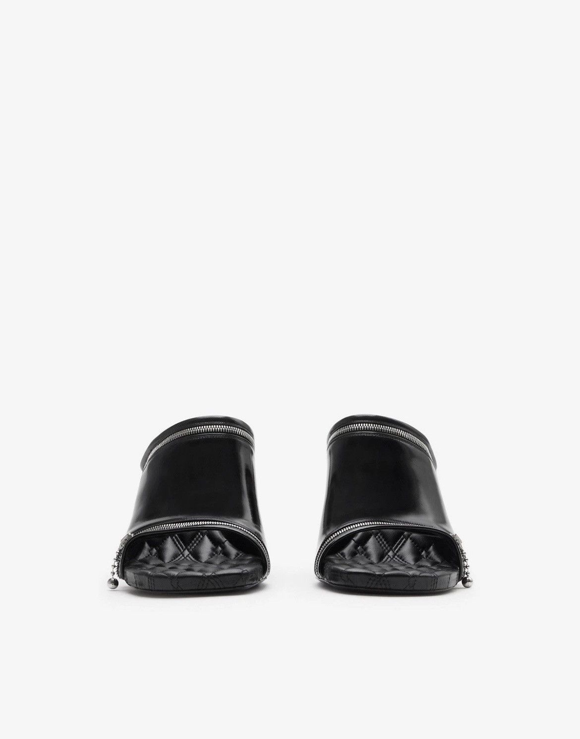 Burberry Burberry Leather Peep Sandals Size US 7 / IT 37 - 2 Thumbnail