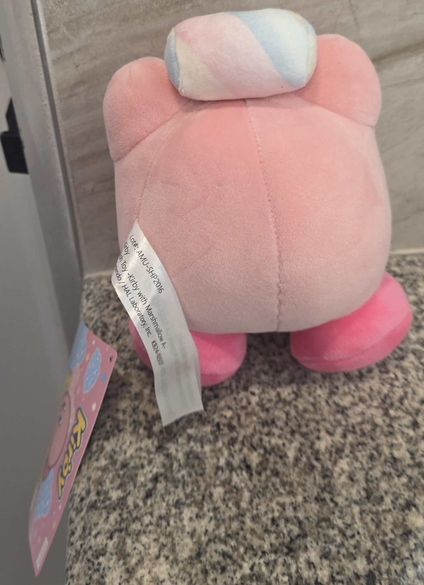 Nintendo NWT Furyu Nintendo Kirby With Marshmallow Plush 7.5" Size ONE SIZE - 2 Thumbnail