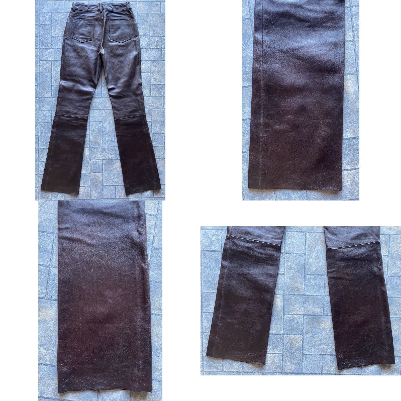 Vintage Wilsons Leather Pants Women’s Size 10 Brown Leather Pants Regular Women Size 32" / US 10 / IT 46 - 8 Thumbnail
