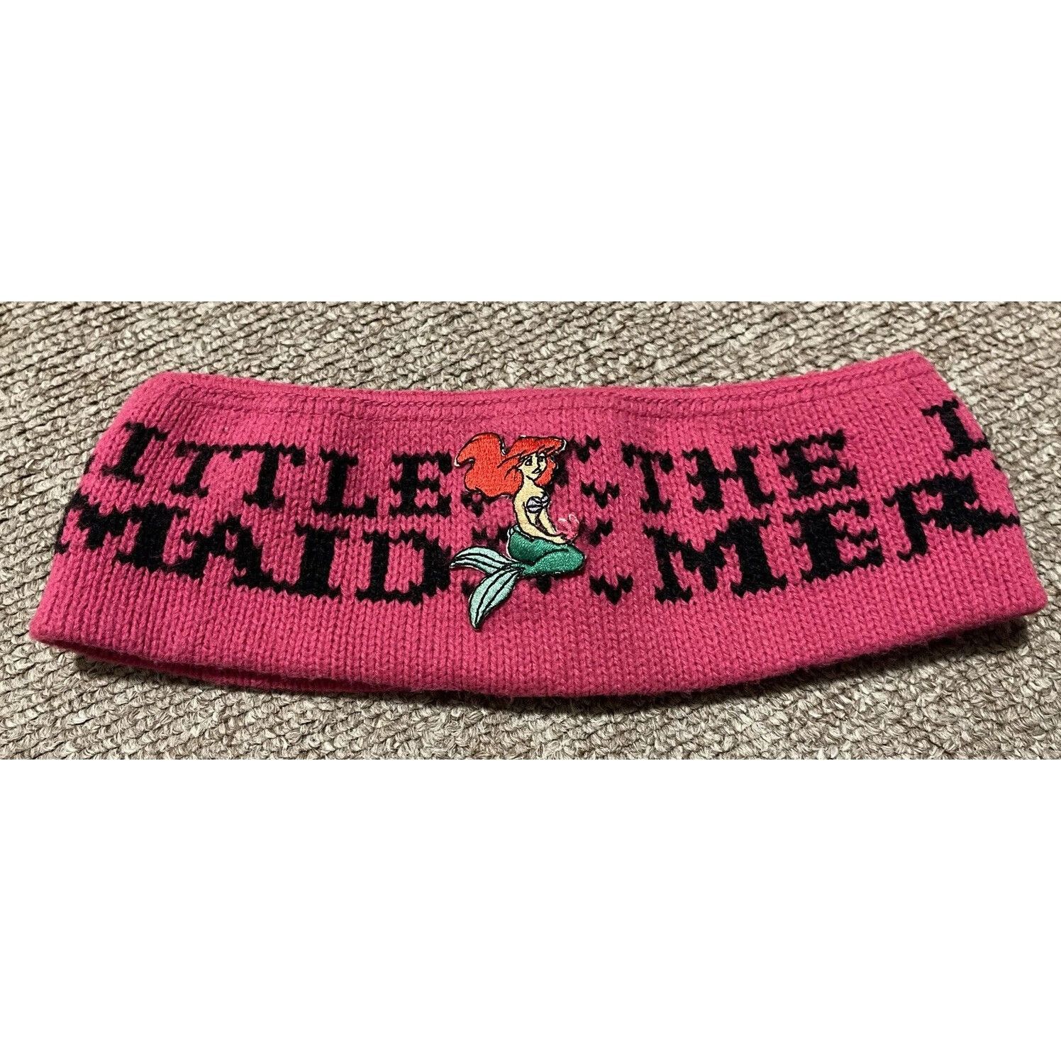 Mickey Unlimited Vintage 90s Disney The Little Mermaid Fleece Ski Winter Head Size ONE SIZE - 1 Thumbnail
