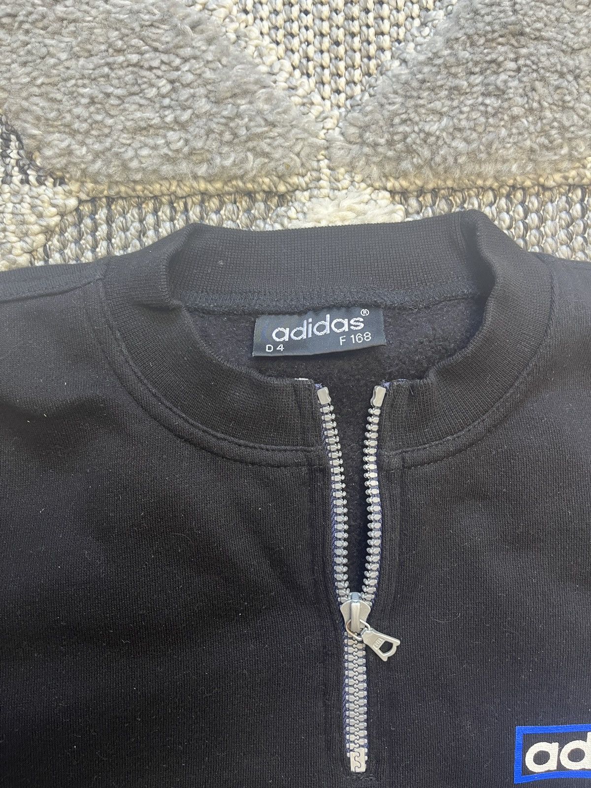 Adidas × Vintage ADIDAS VINTAGE 1/4 ZIP SWEATSHIRT BIG LOGO Size M / US 6-8 / IT 42-44 - 3 Thumbnail